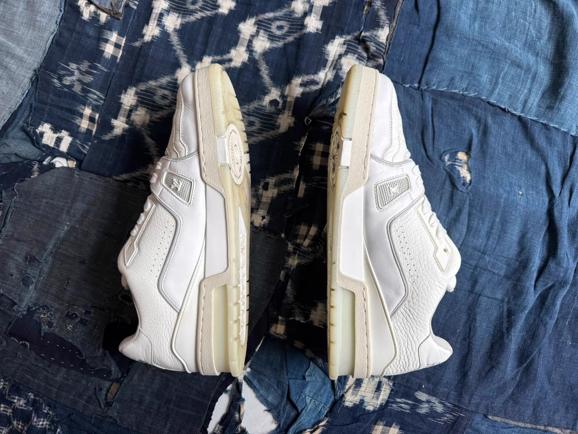 Louis Vuitton LV TRAINER White Cement US8 With Box Excellent Size US 8 / EU 41 - 3 Thumbnail