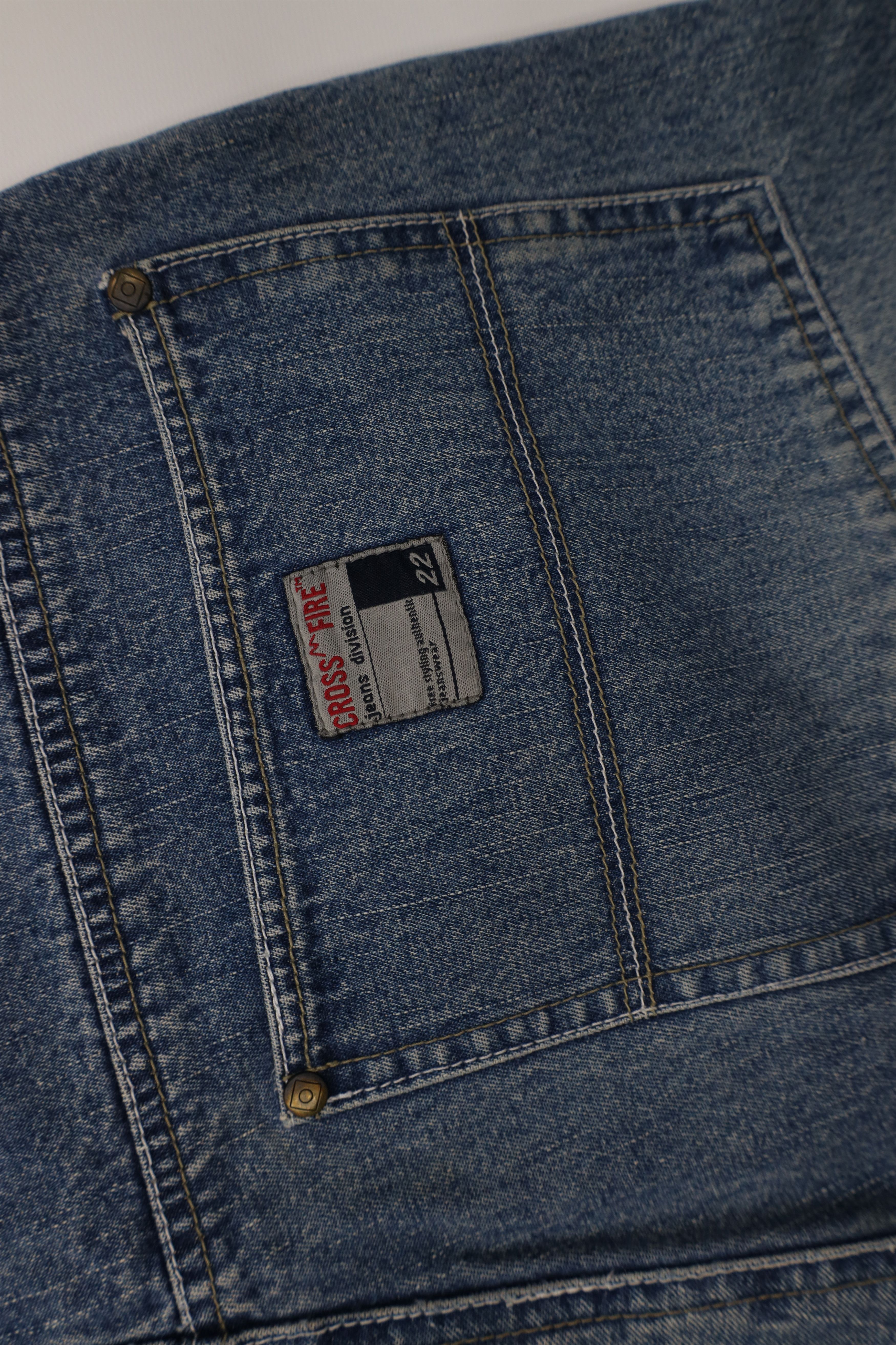 Vintage Vintage 90s Y2K Streetwear Baggy Fit Denim Jean Shorts Blue Size US 34 / EU 50 - 14 Thumbnail
