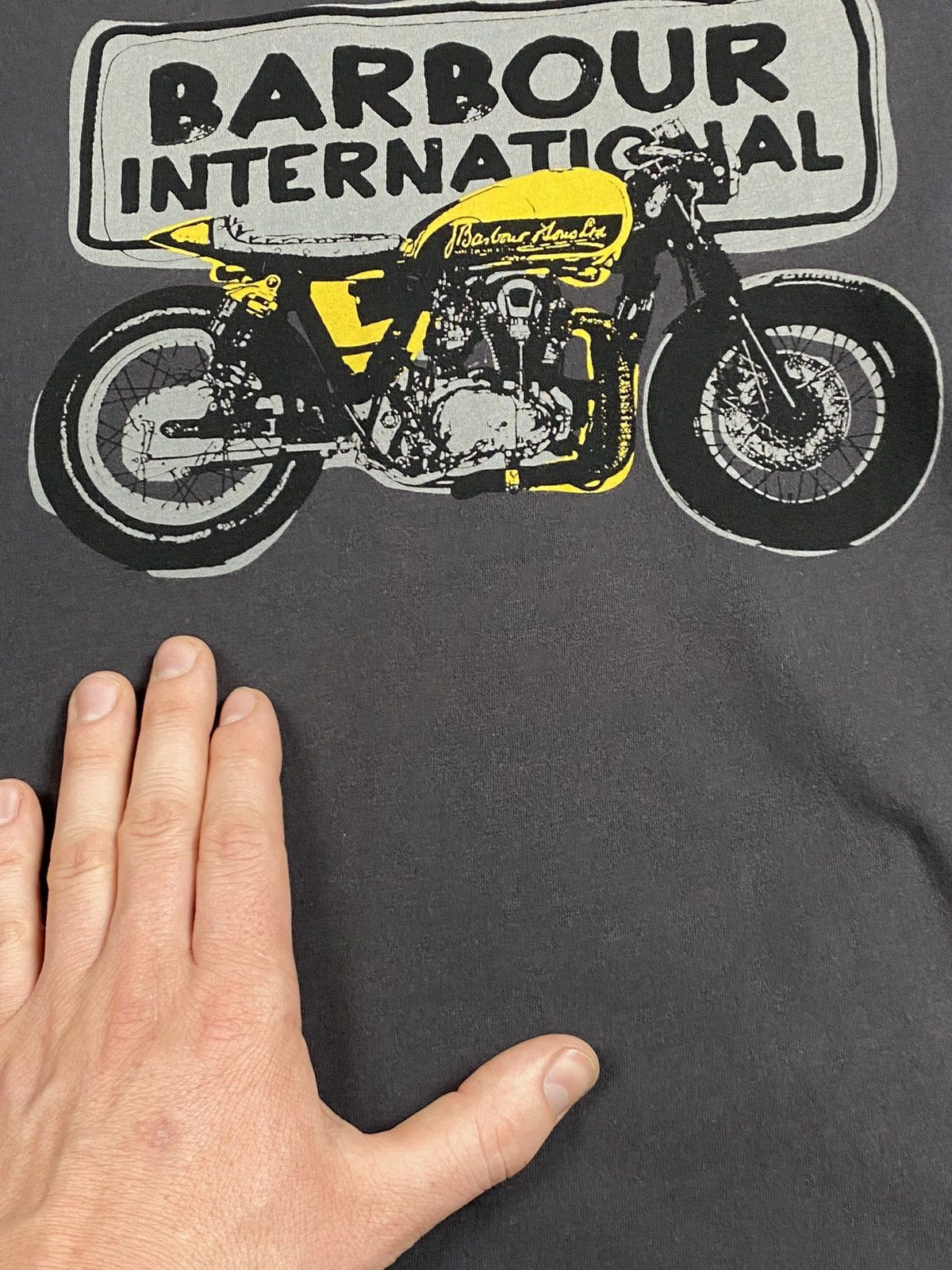 Barbour Vintage Barbour International Motorcycle Big Logo Tee Size US S / EU 44-46 / 1 - 10 Thumbnail