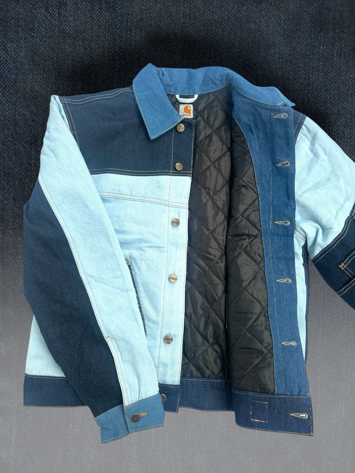 Carhartt Detroit-Style Reworked Carhartt Denim Jacket – One of a Kind Size US M / EU 48-50 / 2 - 11 Thumbnail