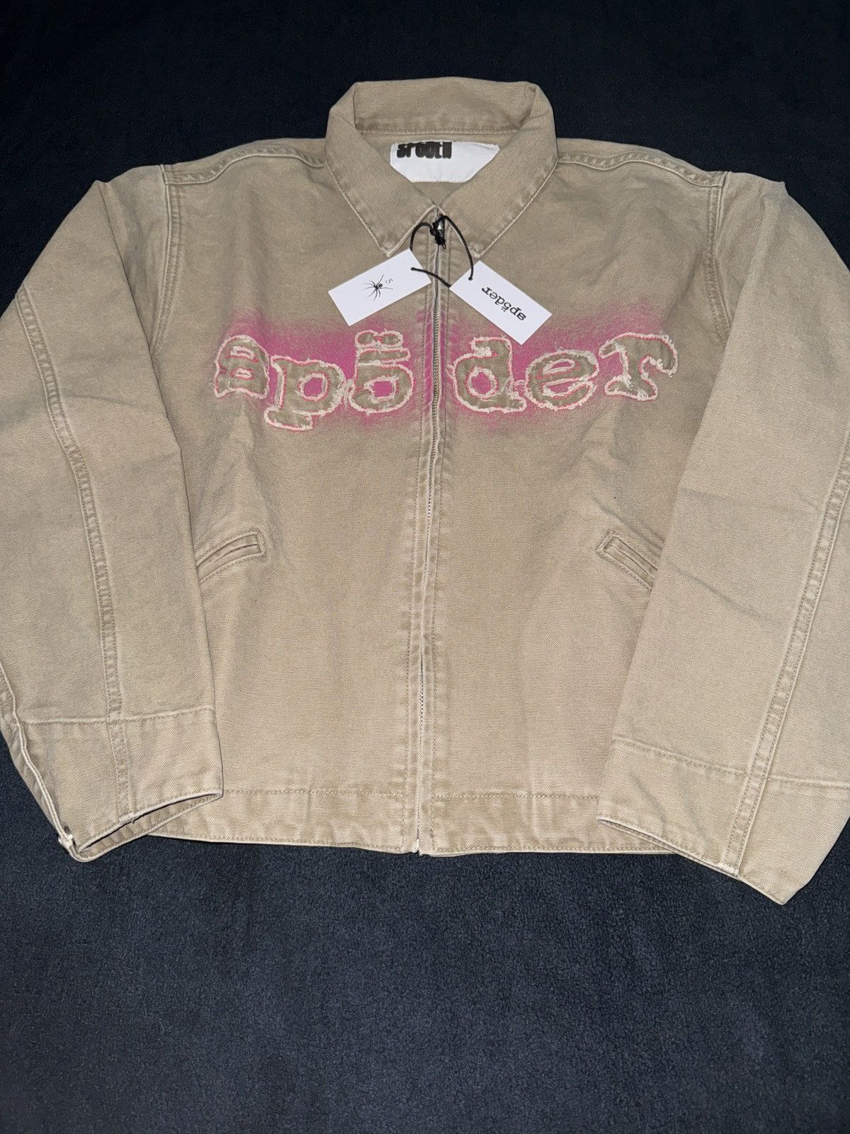Sp5der Spider/Sp5der Worldwide Tan Canvas Work Jacket Size US S / EU 44-46 / 1 - 2 Thumbnail