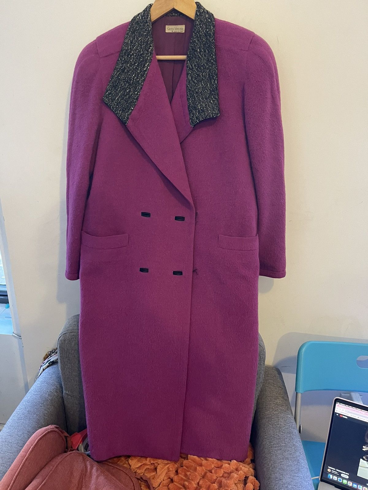 Gianni Versace alpaca coat