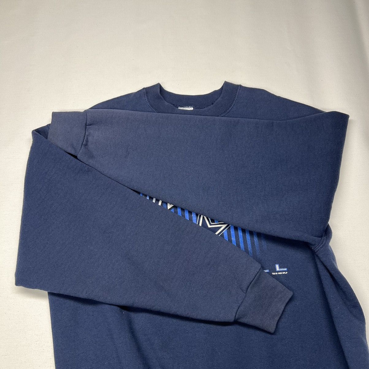 NFL × Vintage Vintage Dallas Cowboys Crewneck Blue Sweatshirt Football 90s Size US XL / EU 56 / 4 - 9 Thumbnail