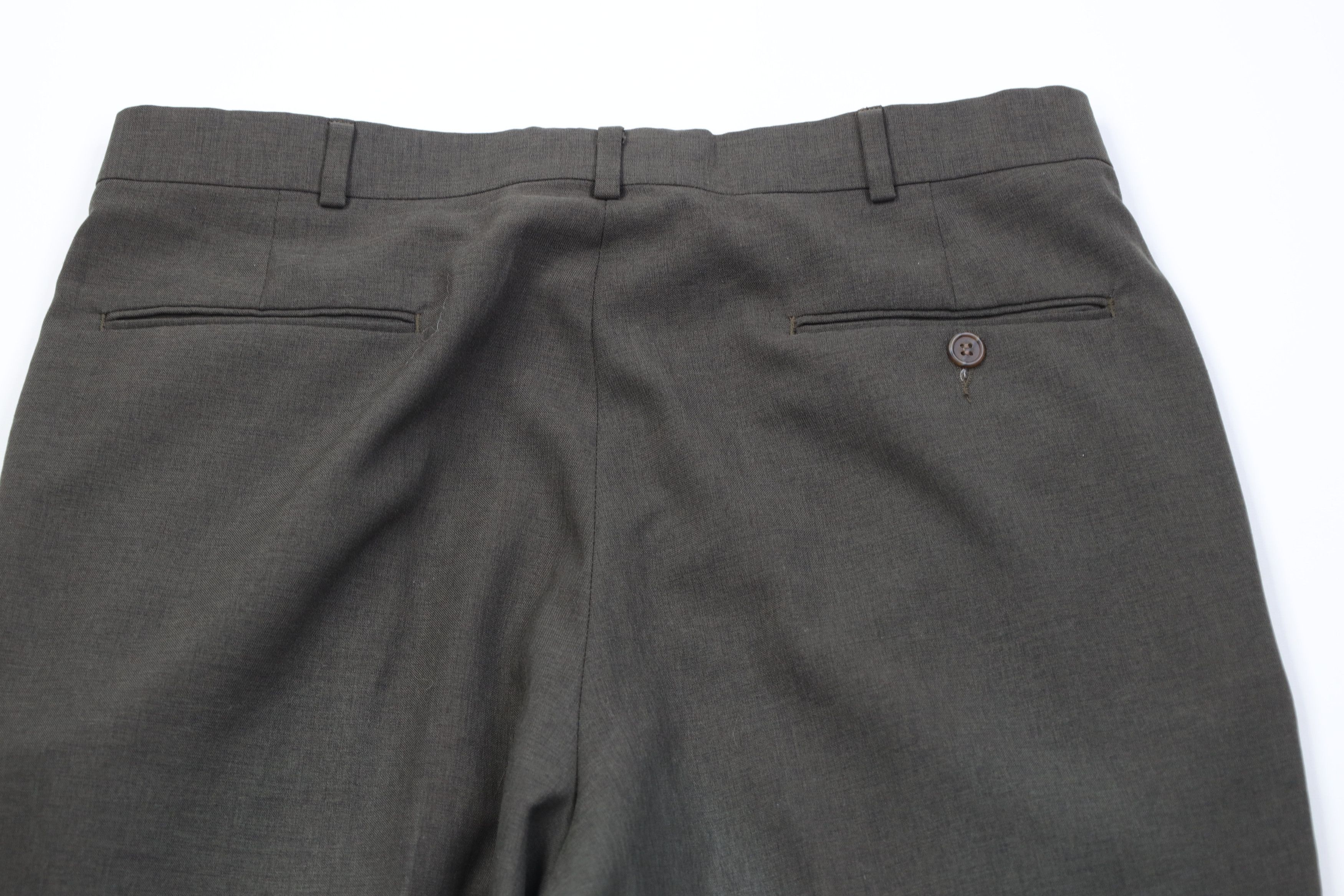 Vintage Vintage 90s Streetwear Wide Leg Chino Pants Trousers Green Size US 34 / EU 50 - 10 Thumbnail