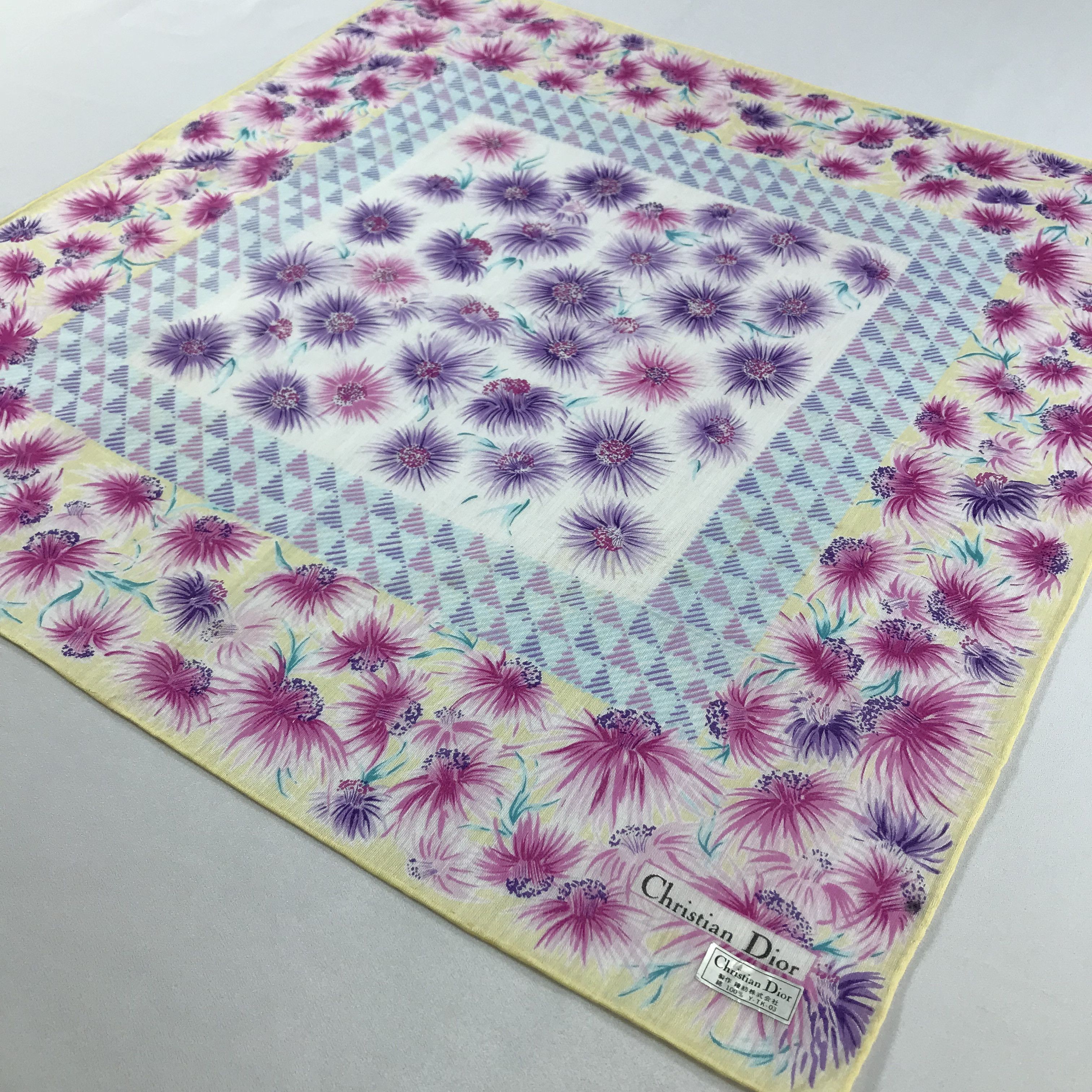 Vintage Christian Dior Bandana / Handkerchief / Neckerchief - S2422 Size ONE SIZE - 2 Thumbnail