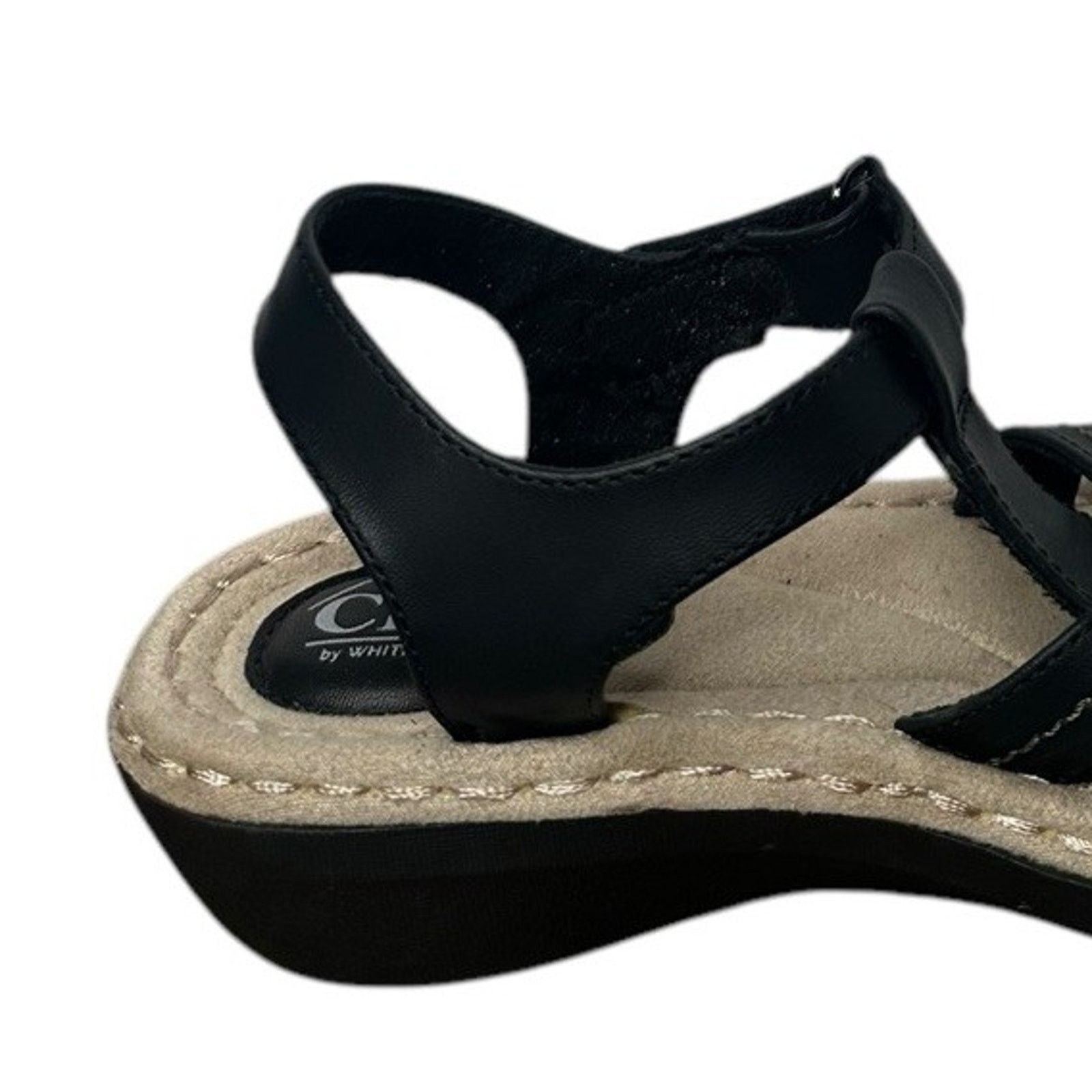 Other Cliffs White Mountain Womens 8 Black Buckle Sandals Vegan Size US 8 / IT 38 - 4 Thumbnail