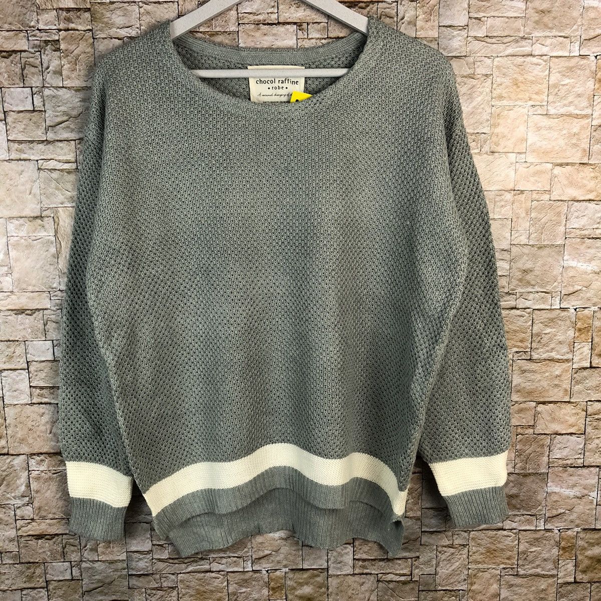 Homespun Knitwear × Japanese Brand Choco Raffine Grey Knitwear #A1220 Size M / US 6-8 / IT 42-44 - 3 Thumbnail