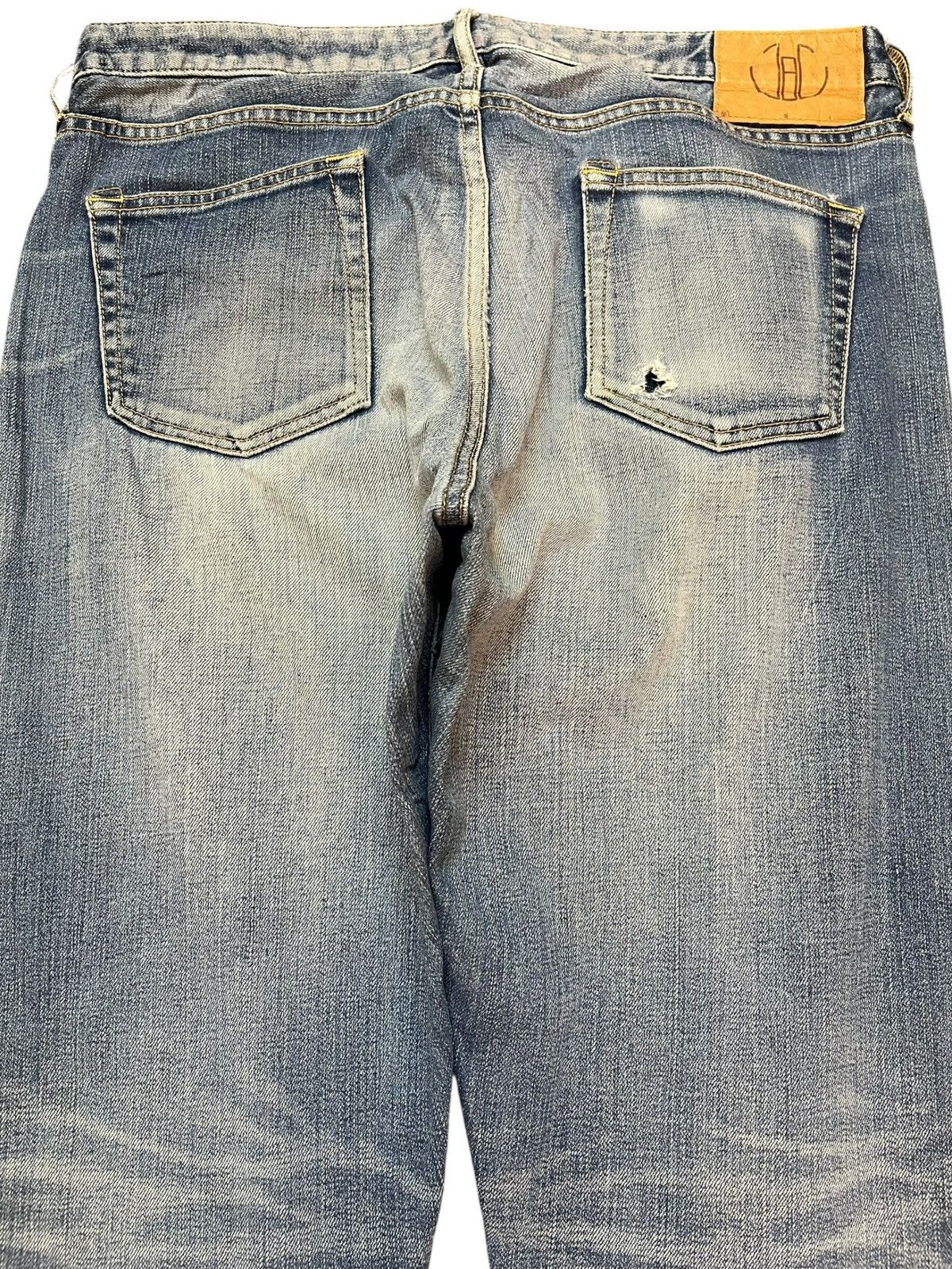 Japan Blue Vintage Japan Blue Faded Whiskers Denim Size US 33 - 4 Thumbnail