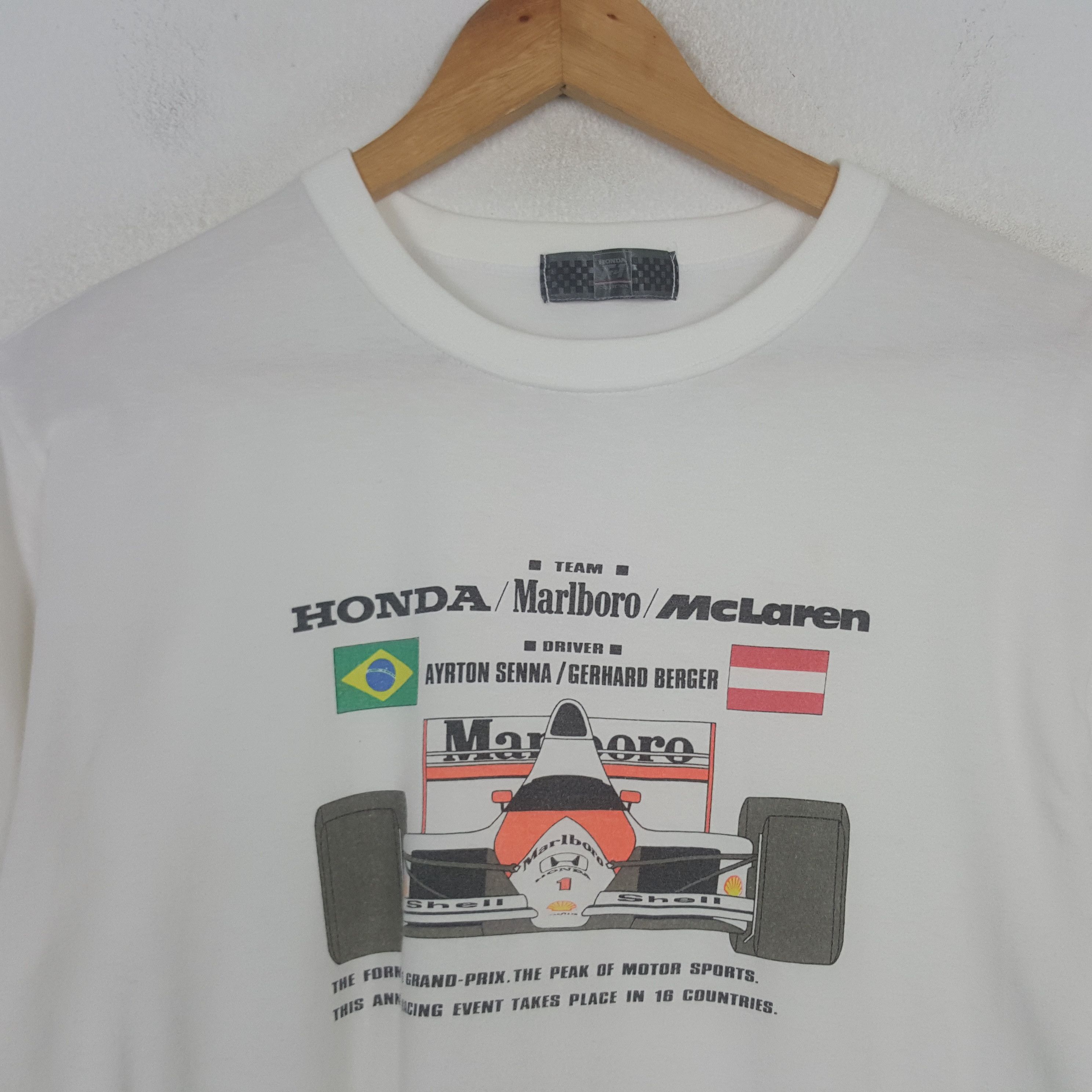 Honda Vintage Honda F1 Racing Team Marlboro Tshirt C301N16 Size US M / EU 48-50 / 2 - 2 Thumbnail