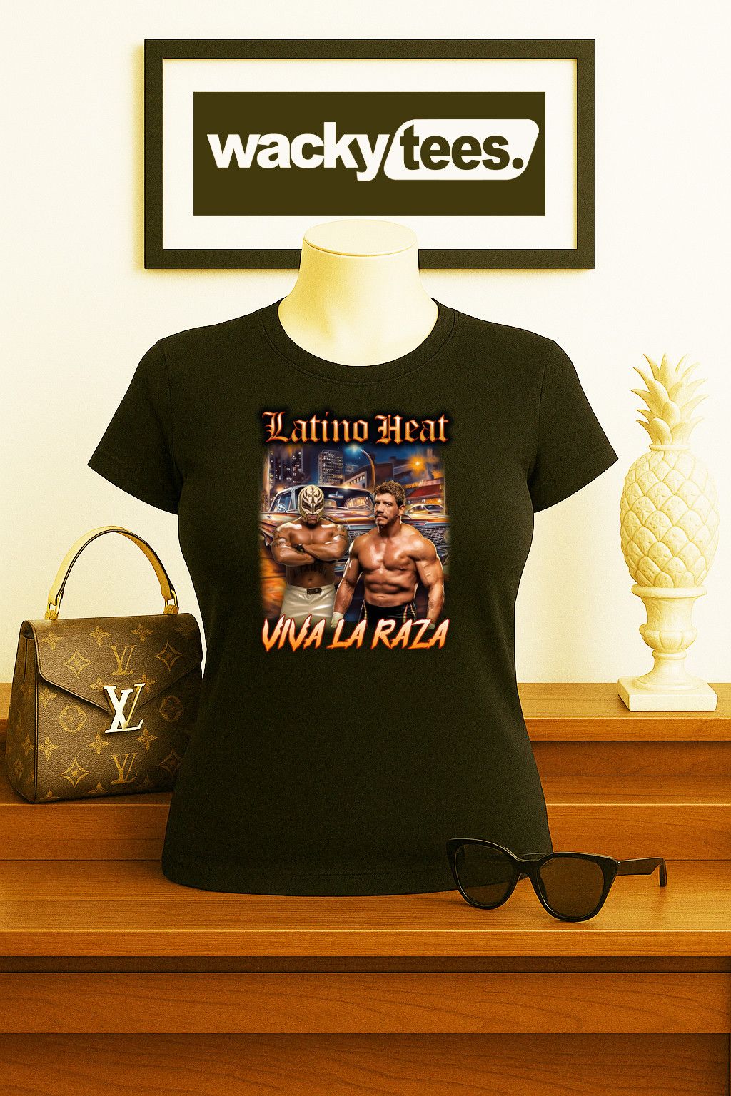 Other Latino Heat Viva La Raza Lowrider Eddie Graphic Tee Shirt Size US L / EU 52-54 / 3 - 5 Thumbnail