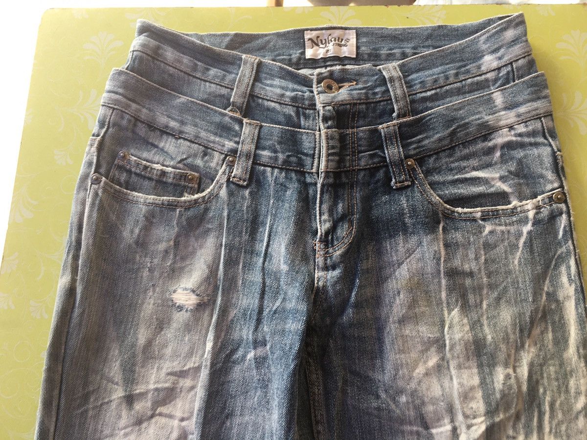 Japanese Brand Nylaus jeans double waist Size US 30 / EU 46 - 8 Thumbnail