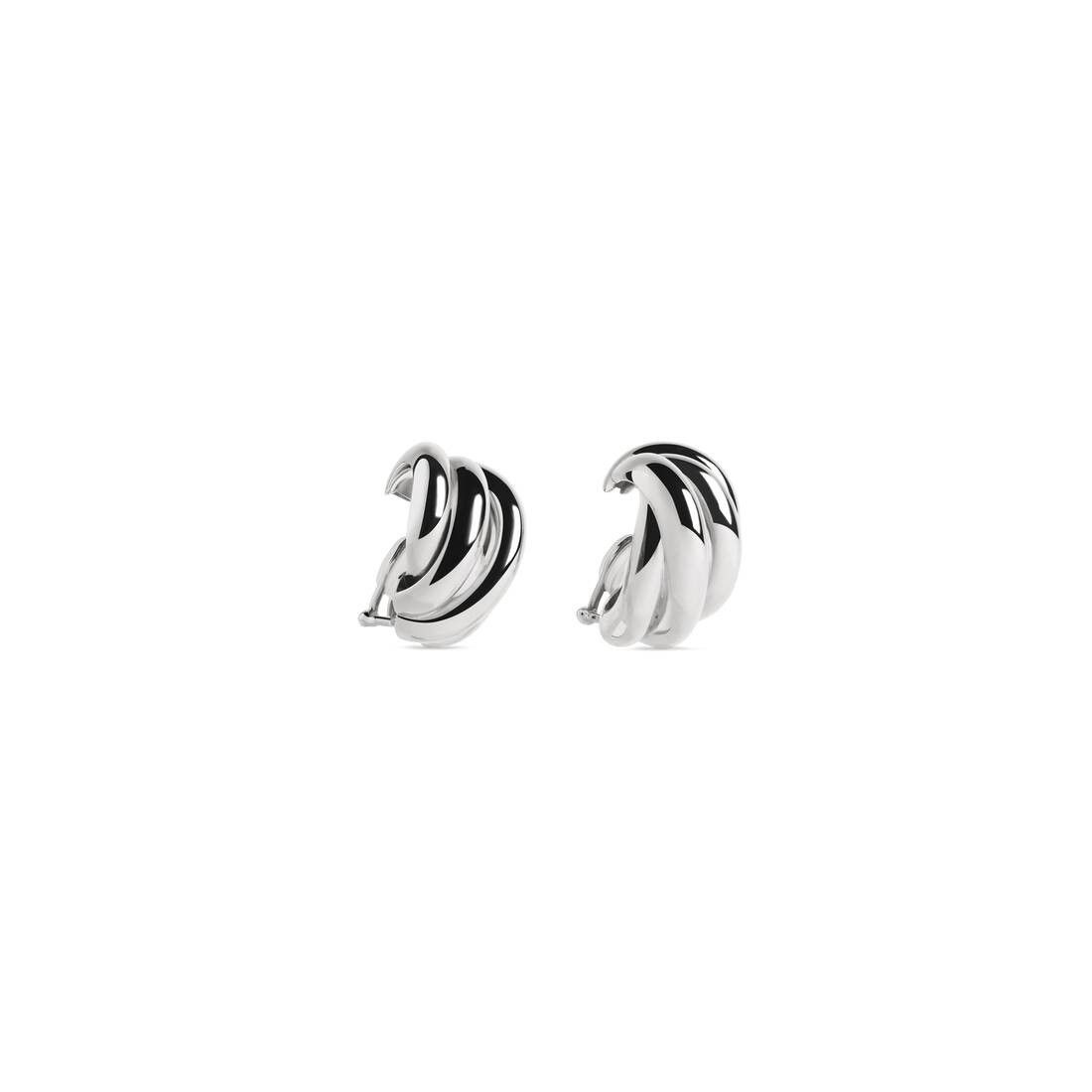 Balenciaga o1la1rc1a0925 Size: OS / Saturne Earrings in Silver Size ONE SIZE - 2 Thumbnail