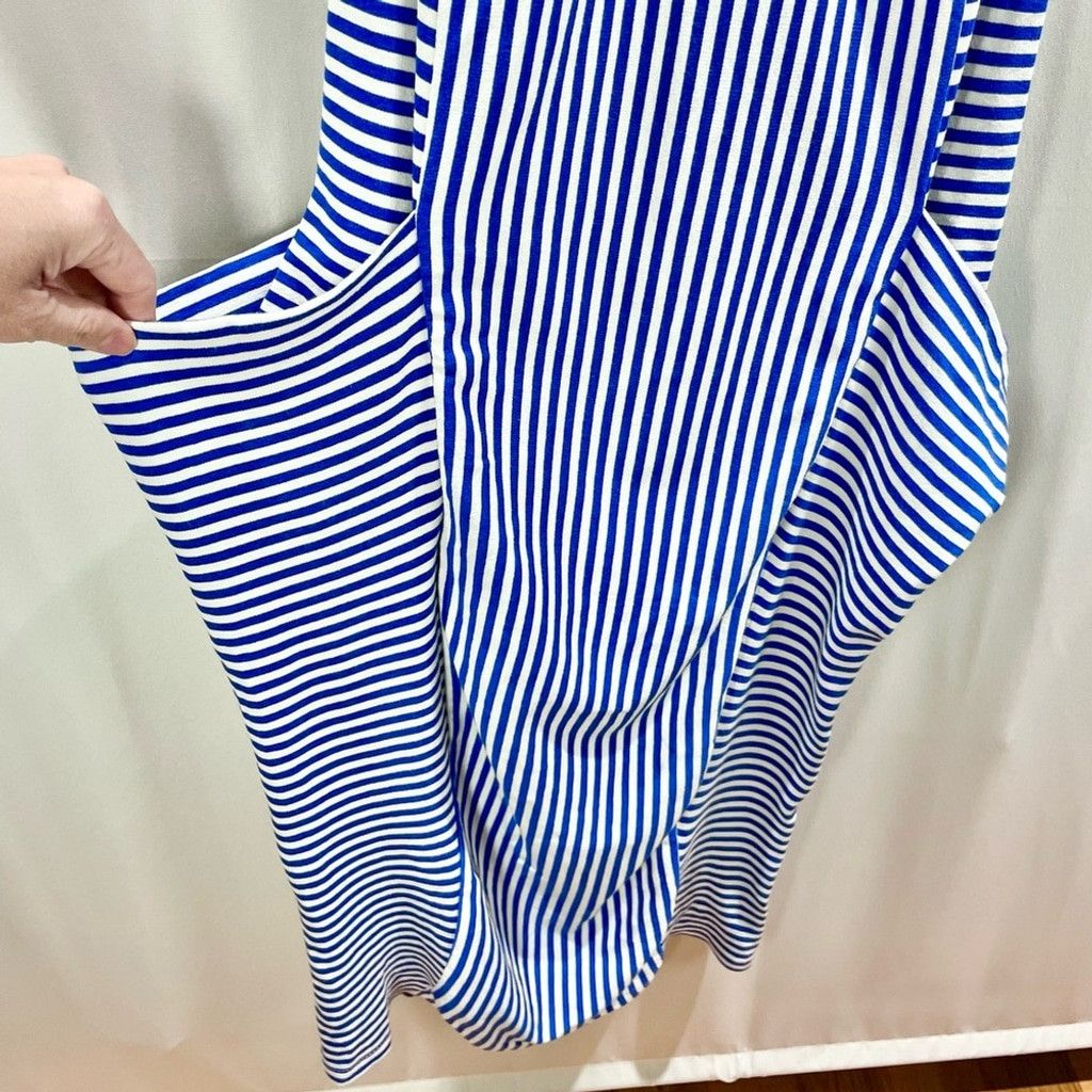 Other Blue Striped Slouch Pocket Tank Midi Dress Size M Size M / US 6-8 / IT 42-44 - 5 Thumbnail