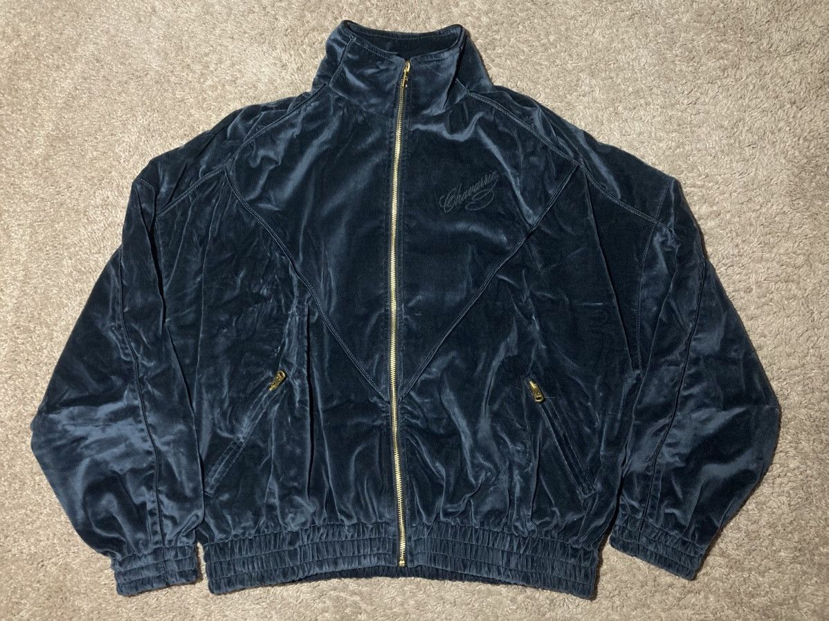 Willy Chavarria New AW25 Willy Chavarria Ruff Rider Track Velvet Jacket 2025 Size US M / EU 48-50 / 2 - 1 Thumbnail