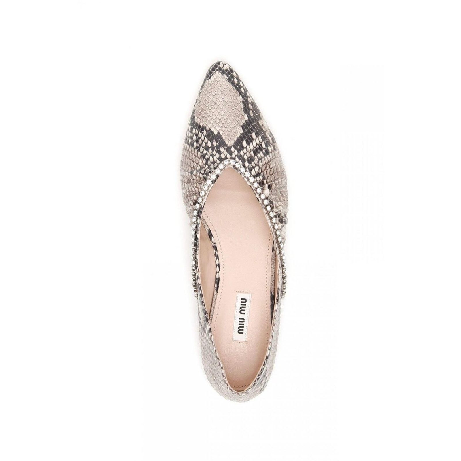 Miu Miu Miu Miu Python Print Flats sz. 37 eu Size US 7 / IT 37 - 8 Thumbnail