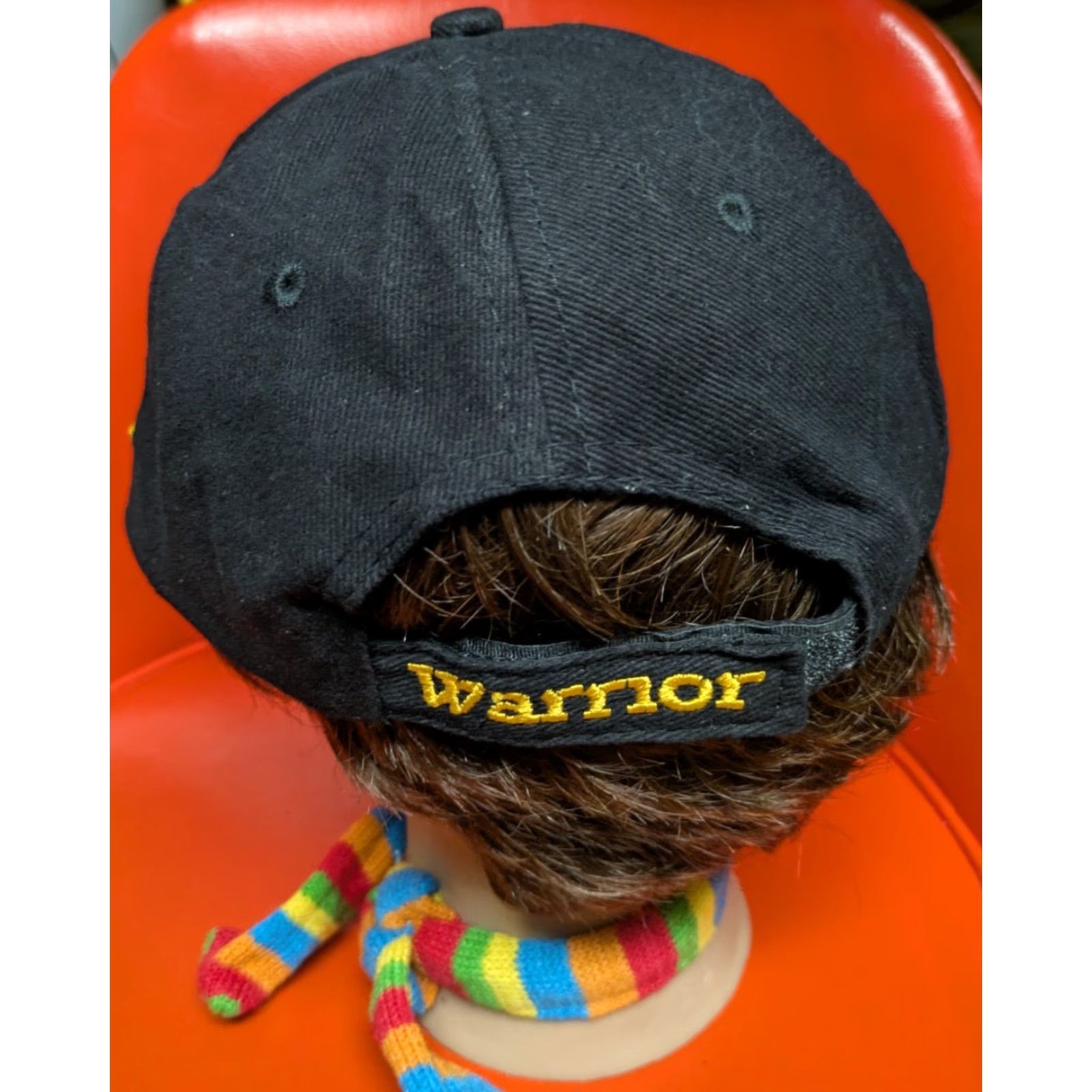 Vintage VINTAGE Warrior Custom Golf Hat Baseball Cap Adjustable Black Men Adult Cotton Cap Cap Golf Adjustable Strapback Mens Size ONE SIZE - 3 Thumbnail