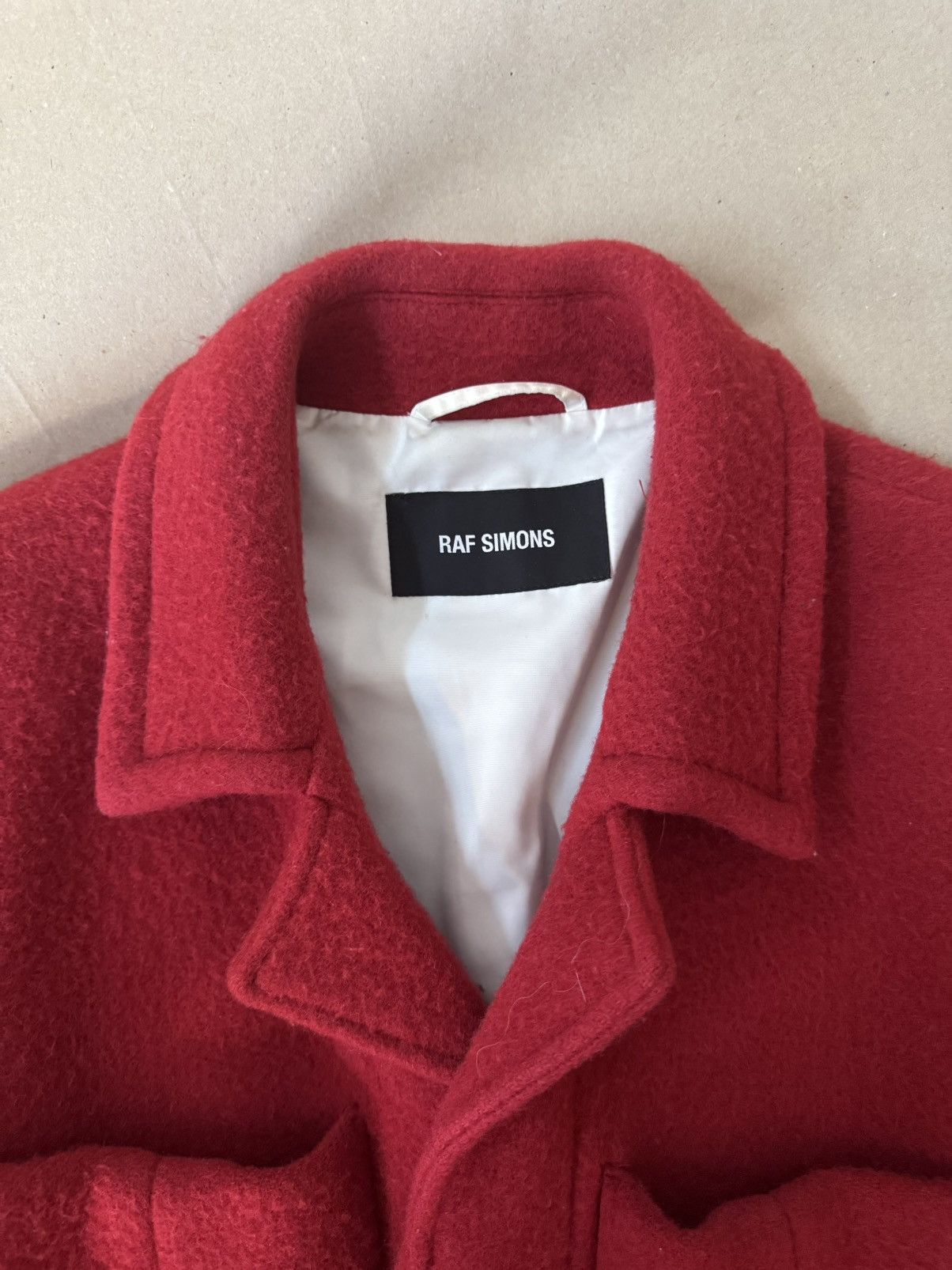 Raf Simons Raf Simons FW18 / « red coat with very big pockets » Size US M / EU 48-50 / 2 - 9 Thumbnail