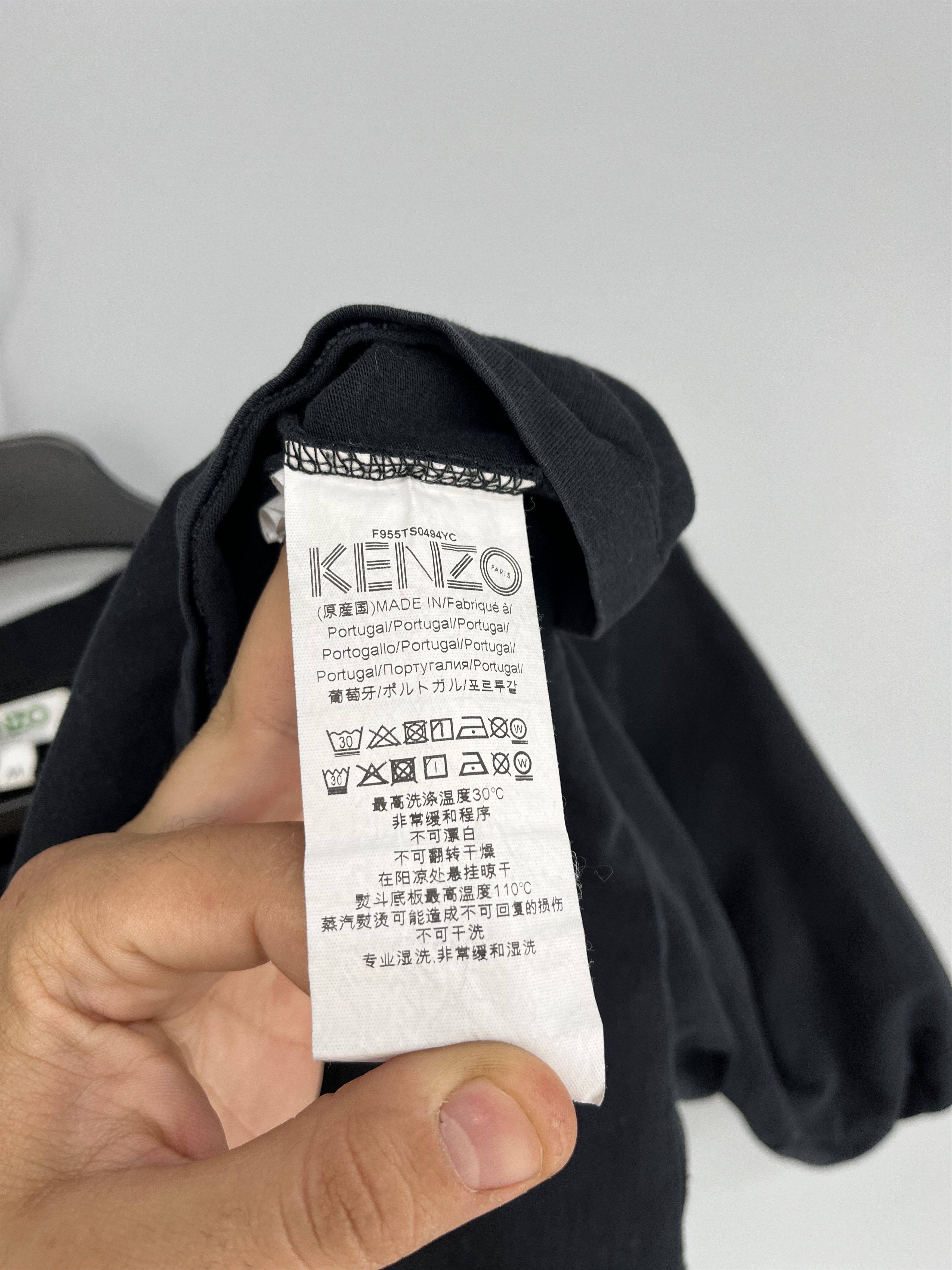 Kenzo Vintage Kenzo Black Cotton Eye Printed T-Shirt M Size US M / EU 48-50 / 2 - 8 Thumbnail