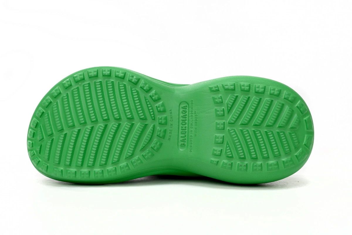 Balenciaga × Crocs o1in1g0824 Pool Crocs™ Slide Sandals in Green Size US 13 / EU 46 - 4 Thumbnail