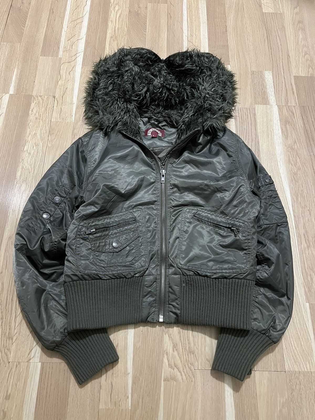 If Six Was Nine × Le Grande Bleu (L.G.B.) Vintage le grand bleu faux fur bomber jacket glamour y2k Size M / US 6-8 / IT 42-44 - 1 Thumbnail