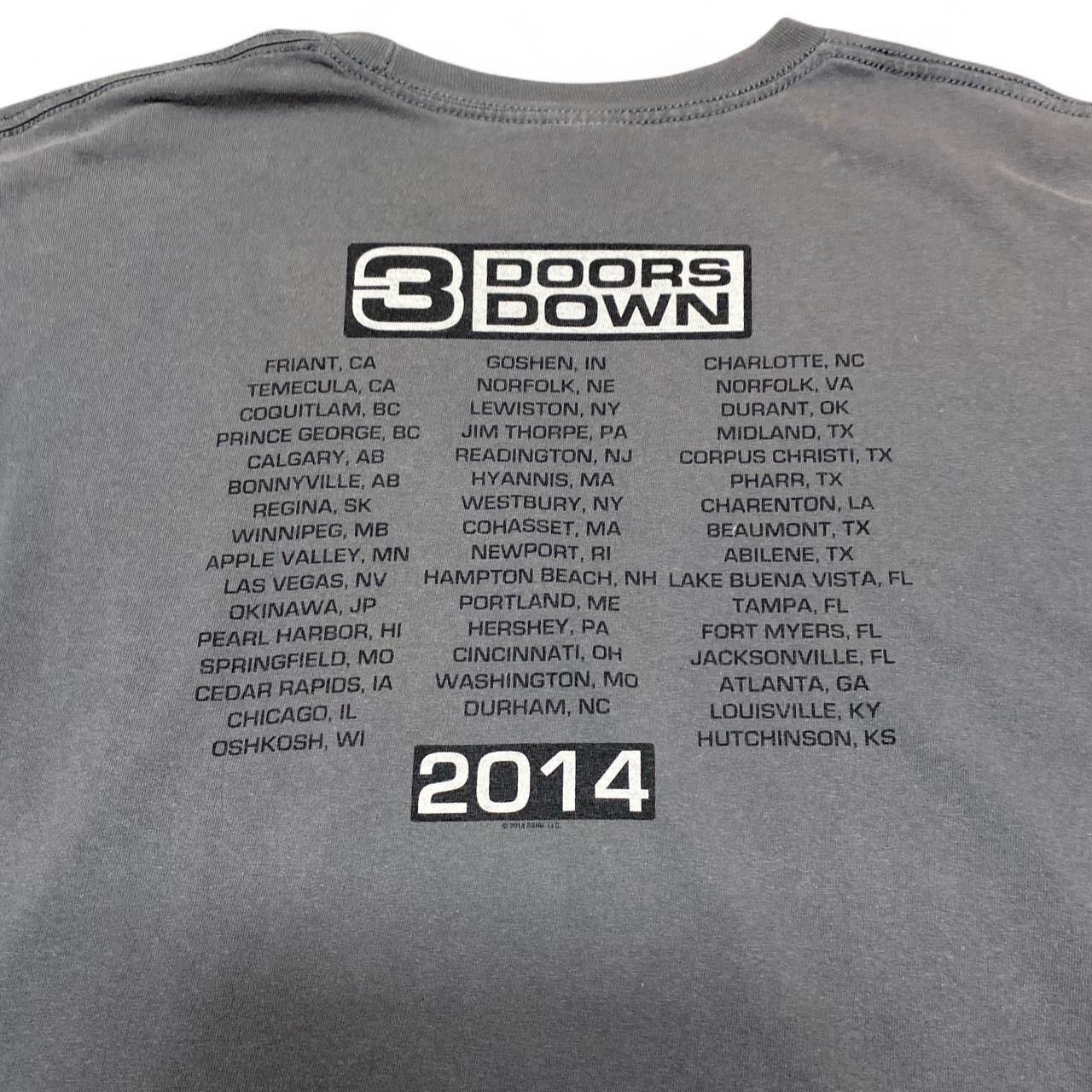 AAA 2014 3 Doors Down the greatest hits grey tour tee Size US L / EU 52-54 / 3 - 7 Thumbnail