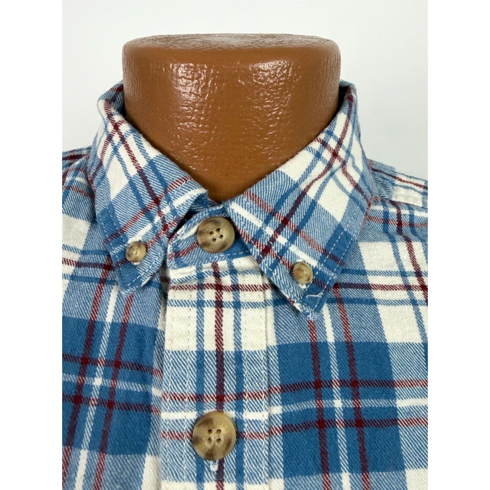 Vintage VINTAGE Duluth Trading Flannel Shirt Mens Small Free Swingin Blue Plaid Outdoors Cotton Size US S / EU 44-46 / 1 - 3 Thumbnail