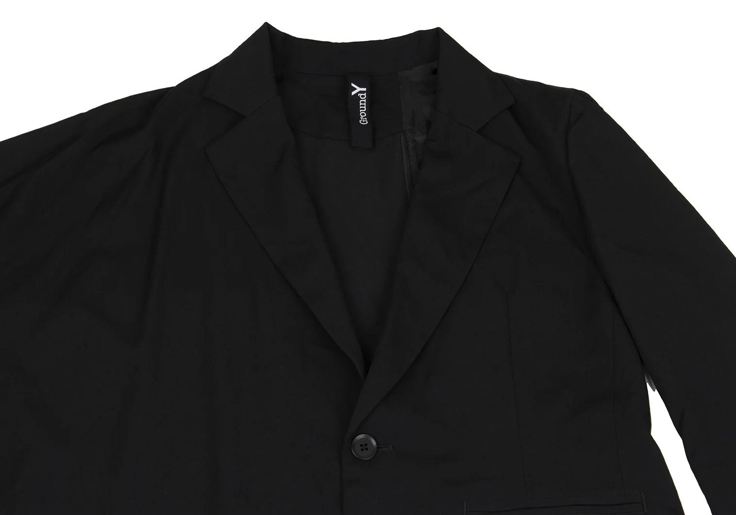 Yohji Yamamoto Asymmetrical Wool Cape Jacket in Black Size 3 Size US L / EU 52-54 / 3 - 2 Thumbnail