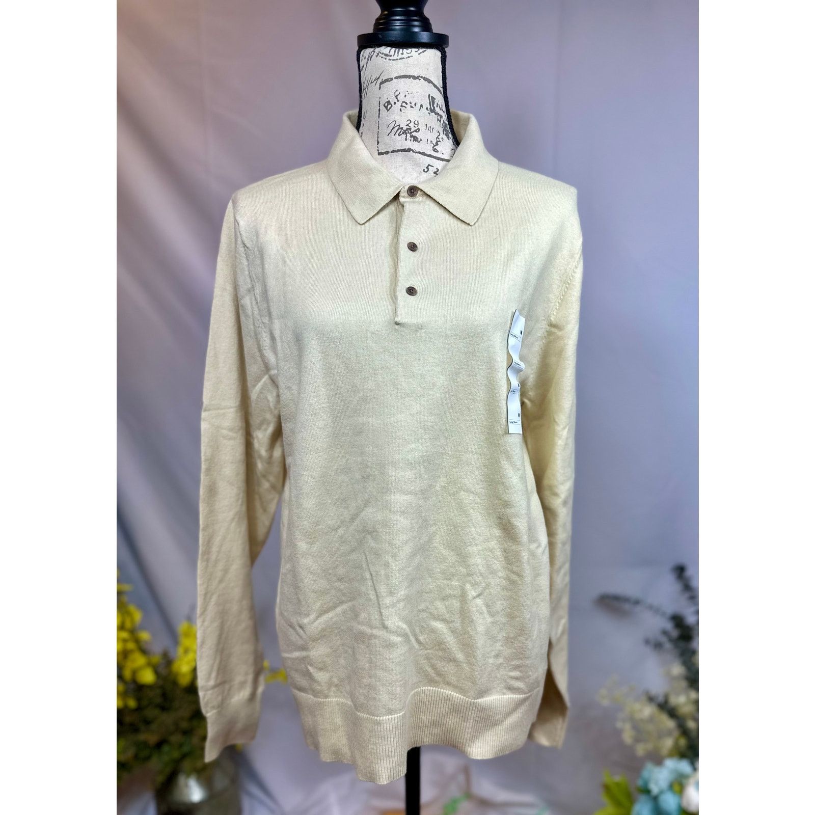 Other Men's Polo Collared Pullover Sweater Goodfellow & Co Cream M Size US M / EU 48-50 / 2 - 10 Thumbnail