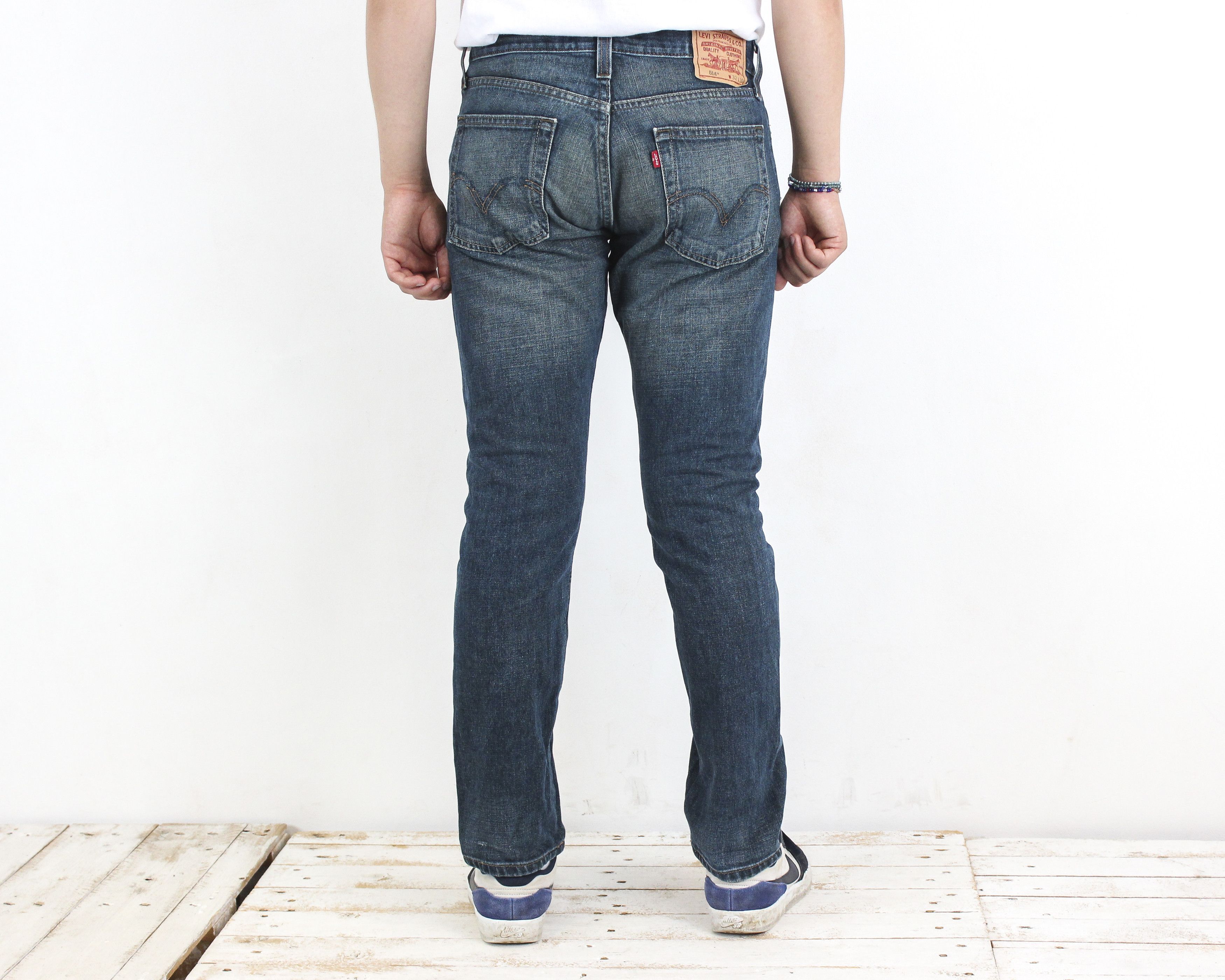 Levi's 514 Men W32 L30 Slim Fit Straight Jeans Denim Pants Trousers Size US 32 / EU 48 - 5 Thumbnail