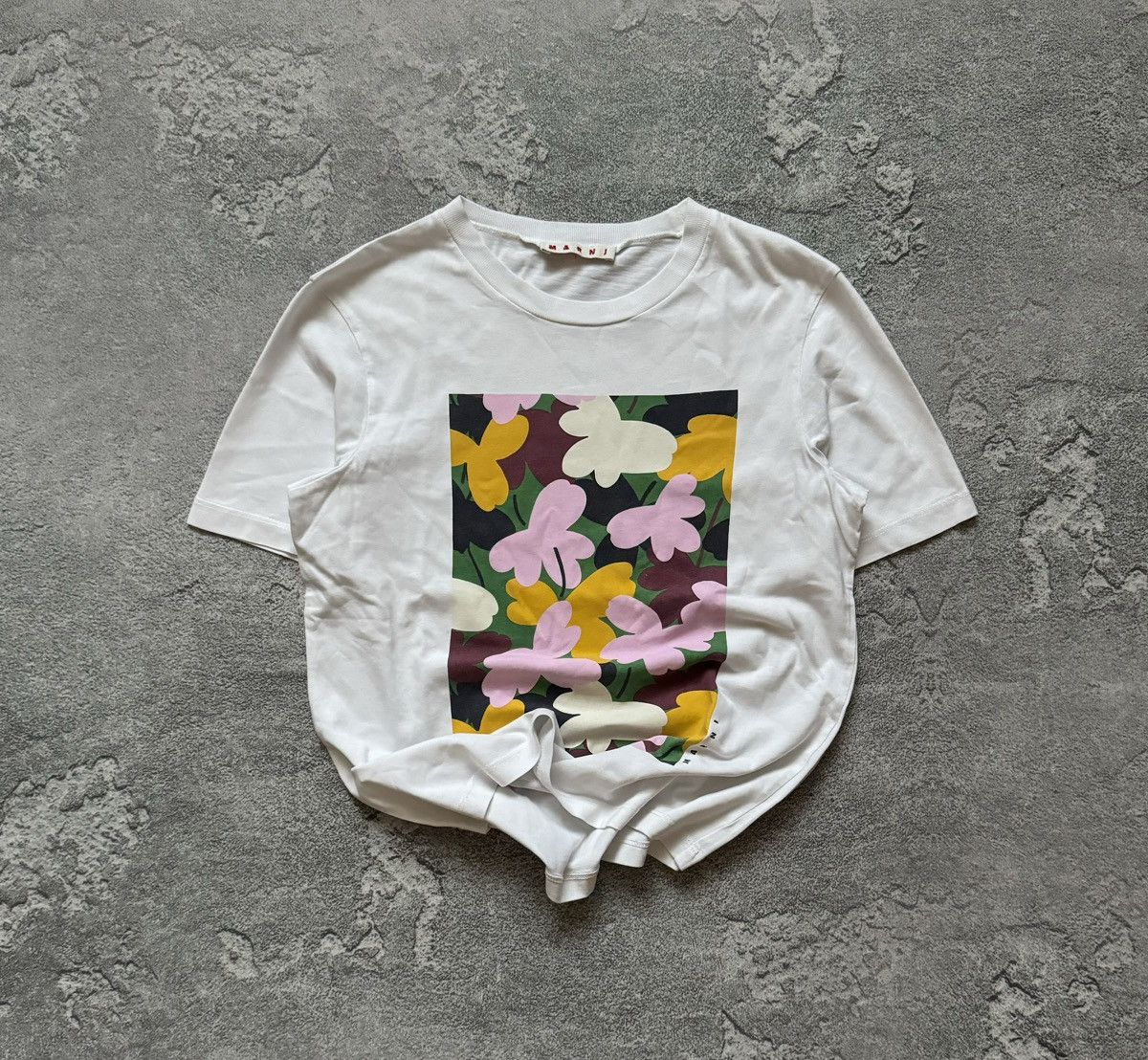Designer × Marni MARNI Wmns big logo tee T-shirt polo blouse top Size S / US 4 / IT 40 - 1 Thumbnail