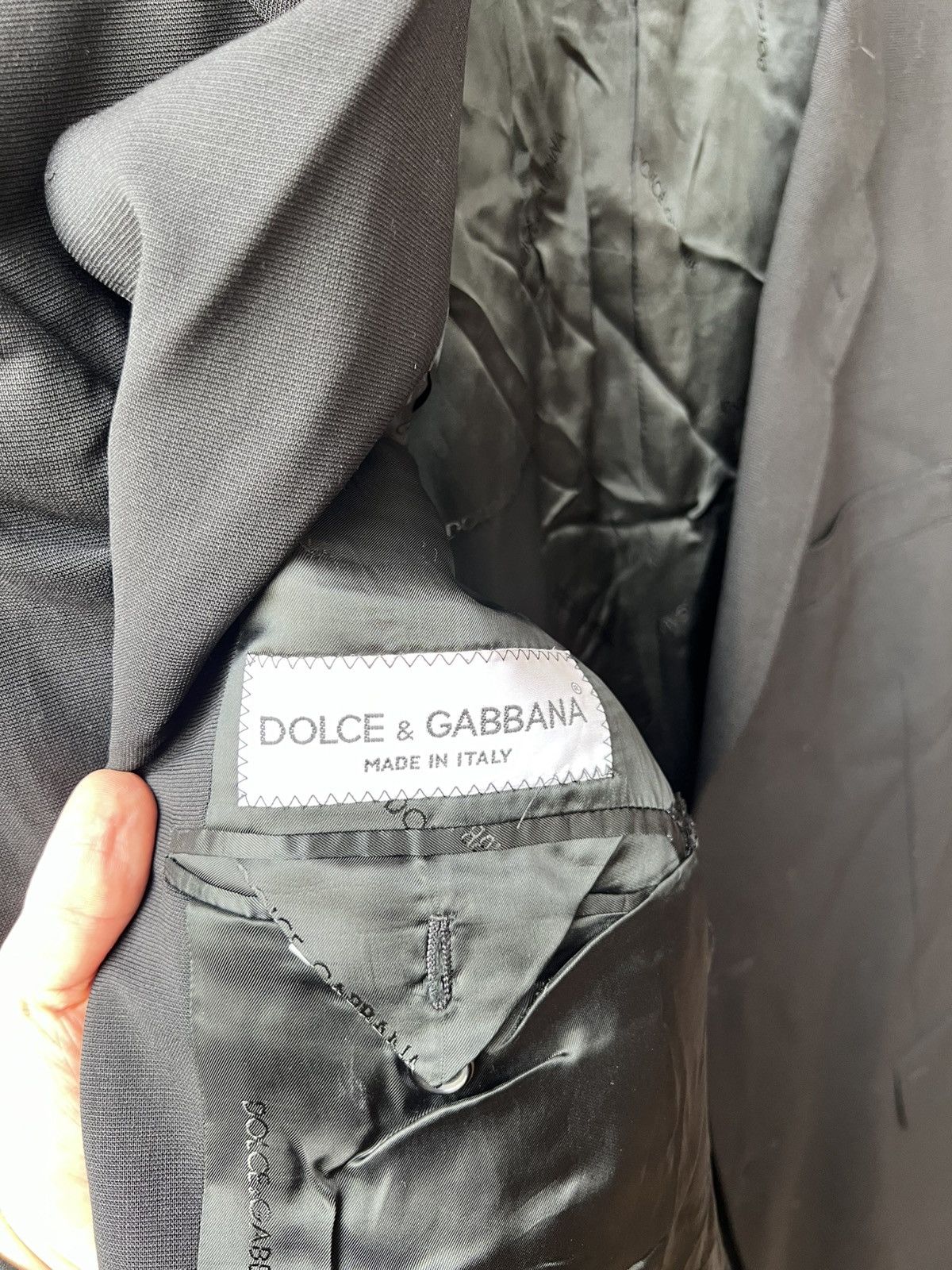 Dolce & Gabbana DOLCE&GABBANA LANA WOOL VINTAGE CLASSIC BLAZER JACKET SZ 54 Size 54L - 9 Thumbnail