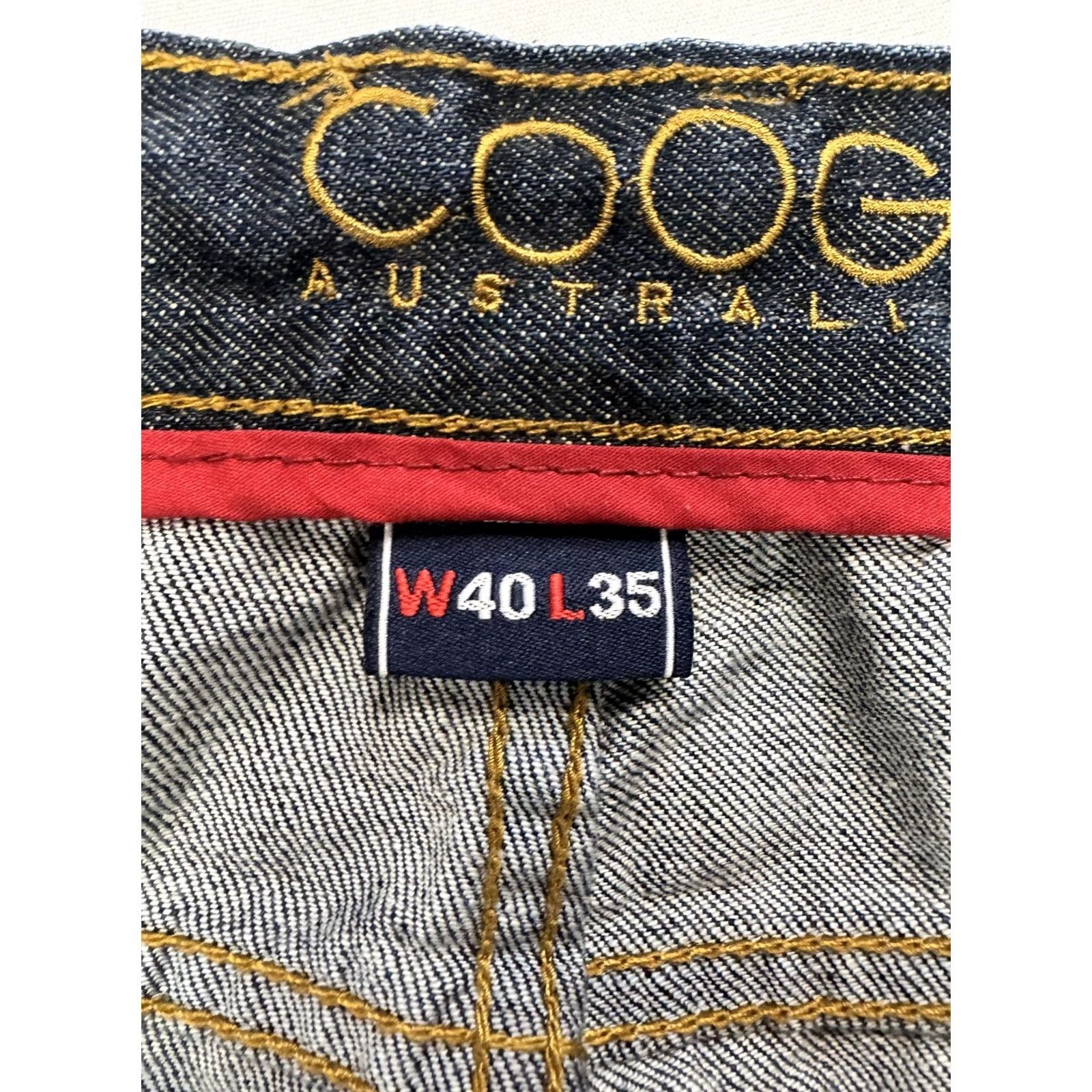 Coogi VINTAGE COOGI Australia Men's Jeans Straight 40W 35L Dark Blue Denim Relaxed Logo Embroidered 1969 Boys Mens Size US 40 / EU 56 - 4 Thumbnail