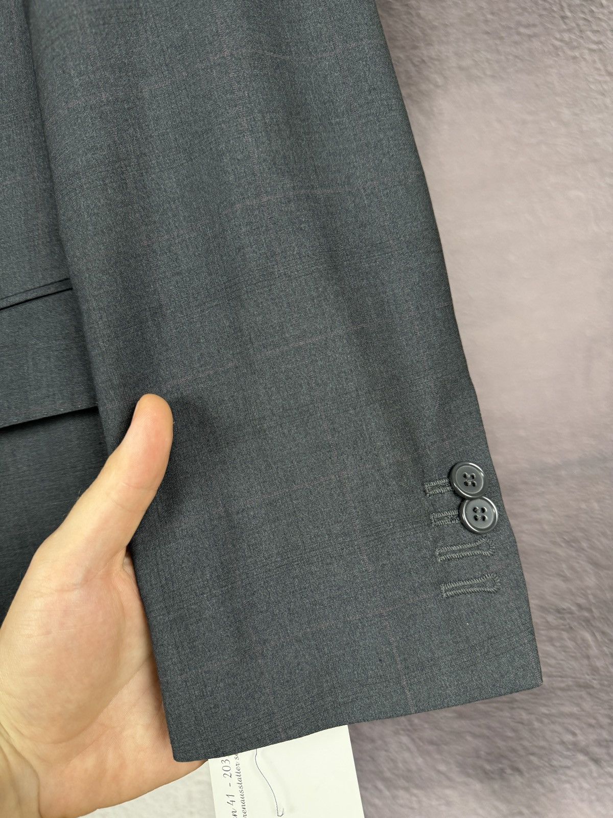 Nazareno Gabrielli BNWT Nazareno Gabrielli checkered grey 2 button wool suit Size 38R - 8 Thumbnail