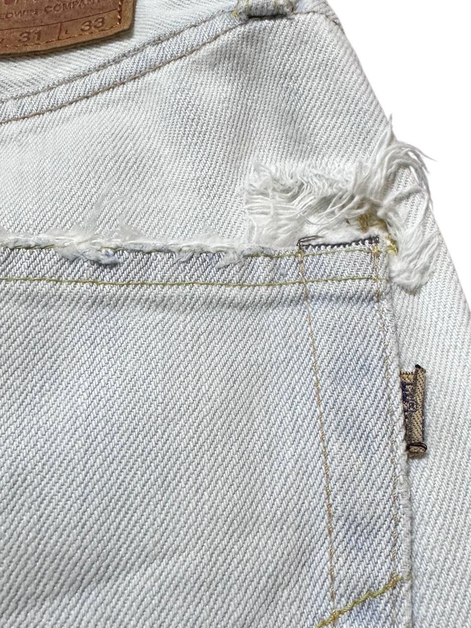 Edwin Vintage Edwin 505zx Selvedge Light Wash Denim Size US 31 - 8 Thumbnail