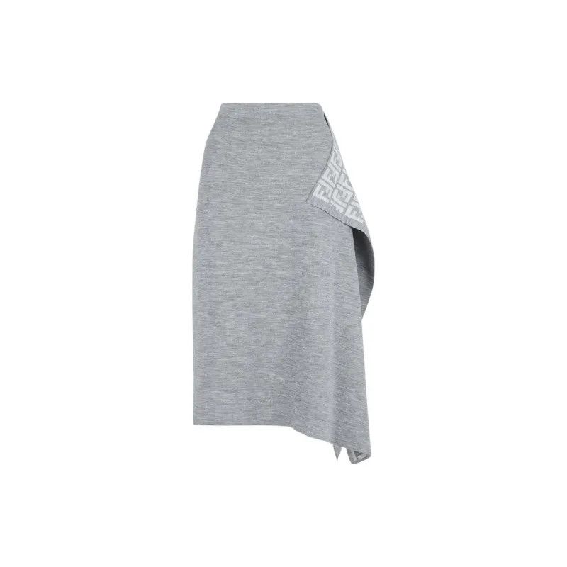 Fendi o1s1wg110825 Skirt in Light Grey Size 27" / US 4 / IT 40 - 1 Thumbnail