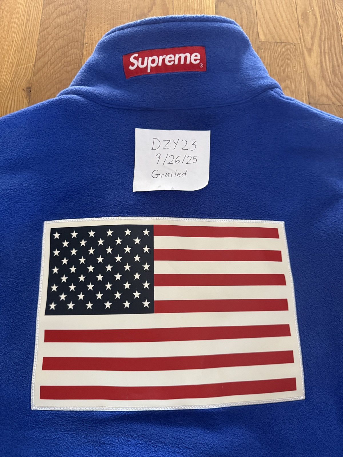 Supreme × The North Face Supreme Blue North Face Fleece Jacket Sz L Size US L / EU 52-54 / 3 - 7 Thumbnail