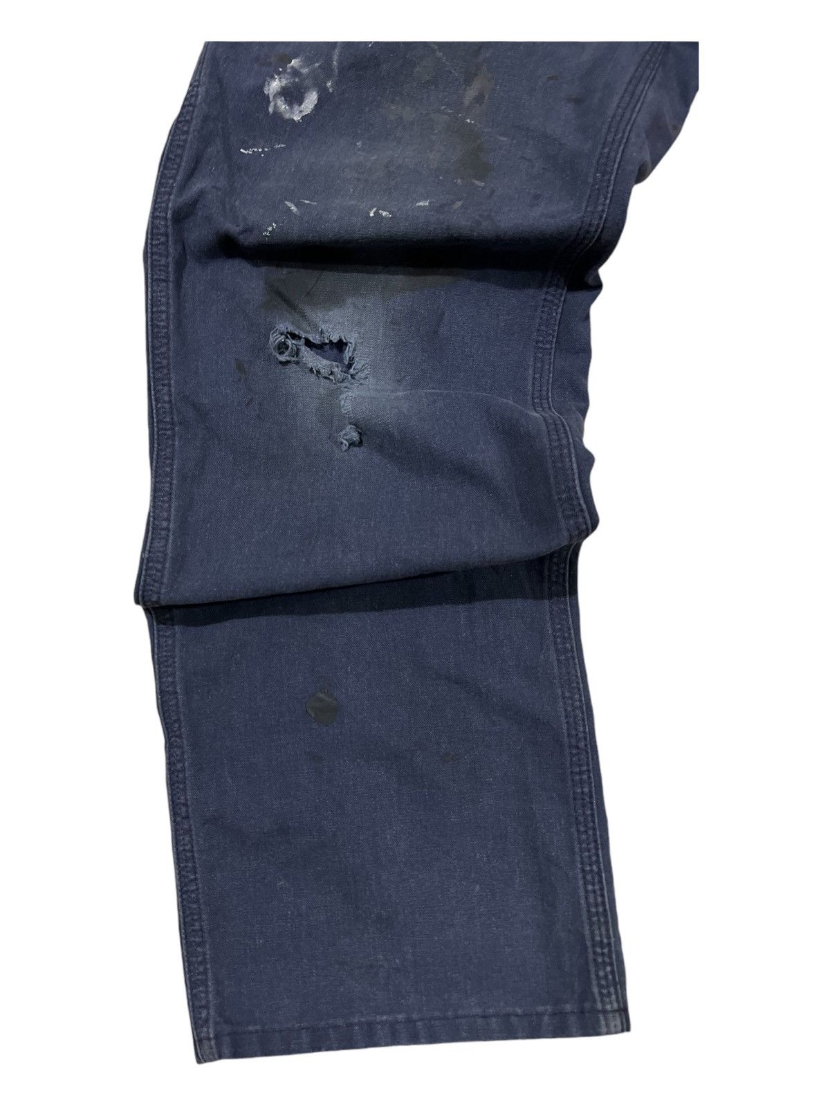 Carhartt × Vintage Y2K Carhartt Duck Canvas Painter Double Knee Distress Jeans Size US 34 / EU 50 - 9 Thumbnail