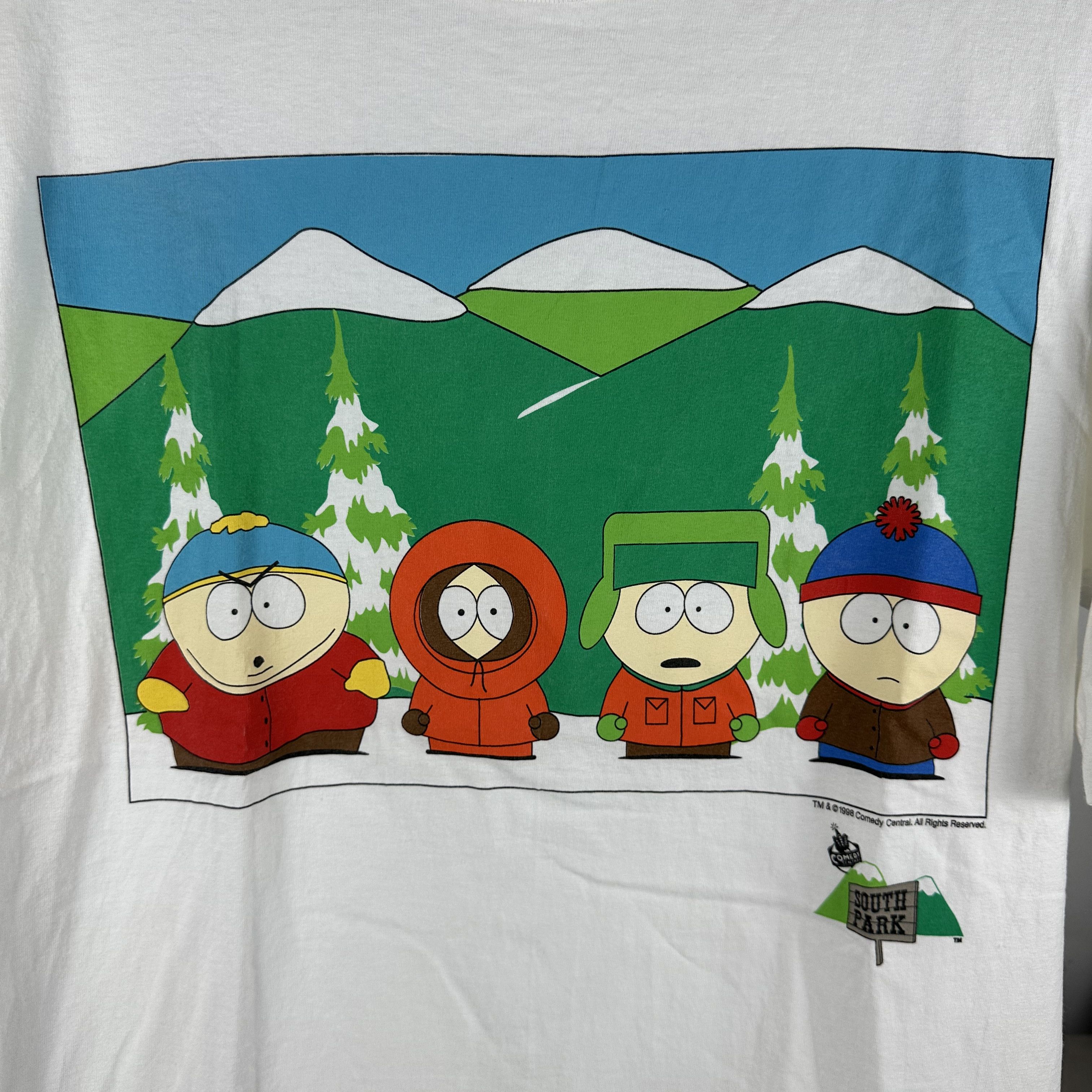 Vintage 1998 South Park Comedy Central The Boys Promo T-Shirt Size US XL / EU 56 / 4 - 2 Thumbnail