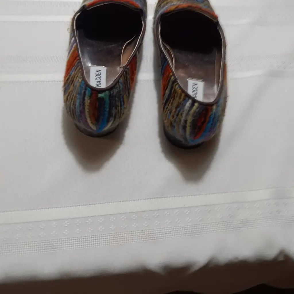 Steve Madden Steve Madden Woven Loafers – Textured Retro Slip-Ons (US 6) Size US 6 / IT 36 - 6 Thumbnail