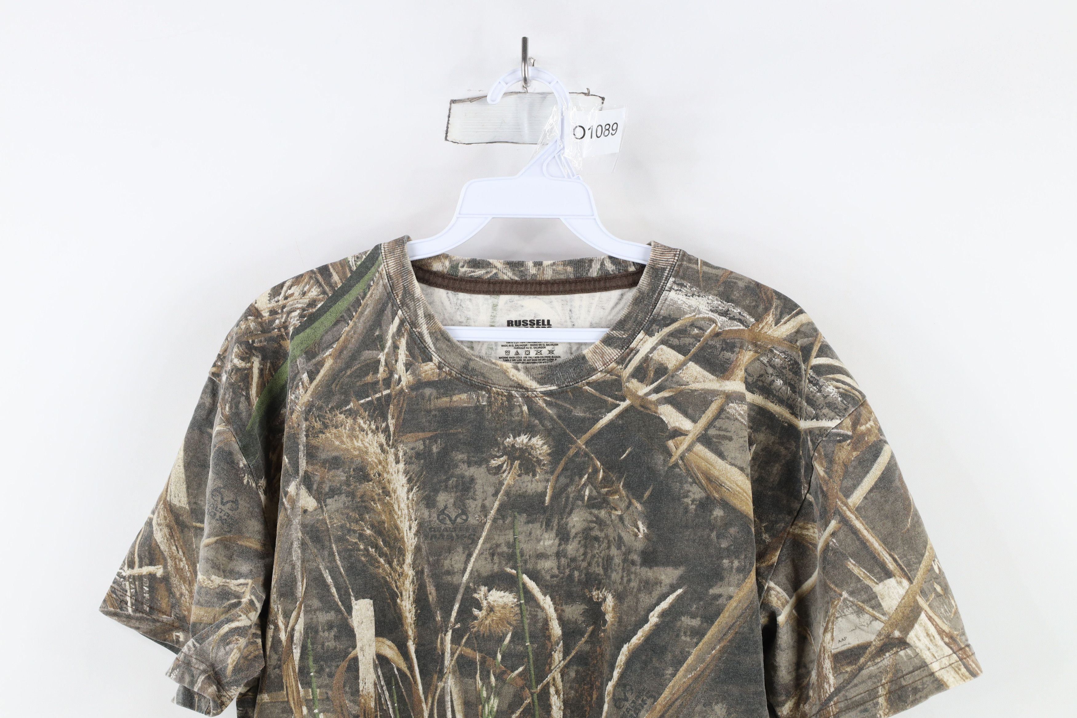 Russell Athletic × Vintage Vintage Russell Athletic Camouflage Short Sleeve T-Shirt Size US L / EU 52-54 / 3 - 2 Thumbnail