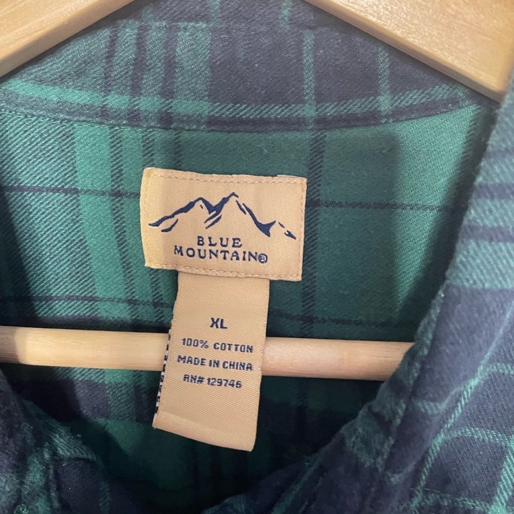 Other Blue Mountain Green Plaid Button Front Shirt XL Size US XL / EU 56 / 4 - 3 Thumbnail