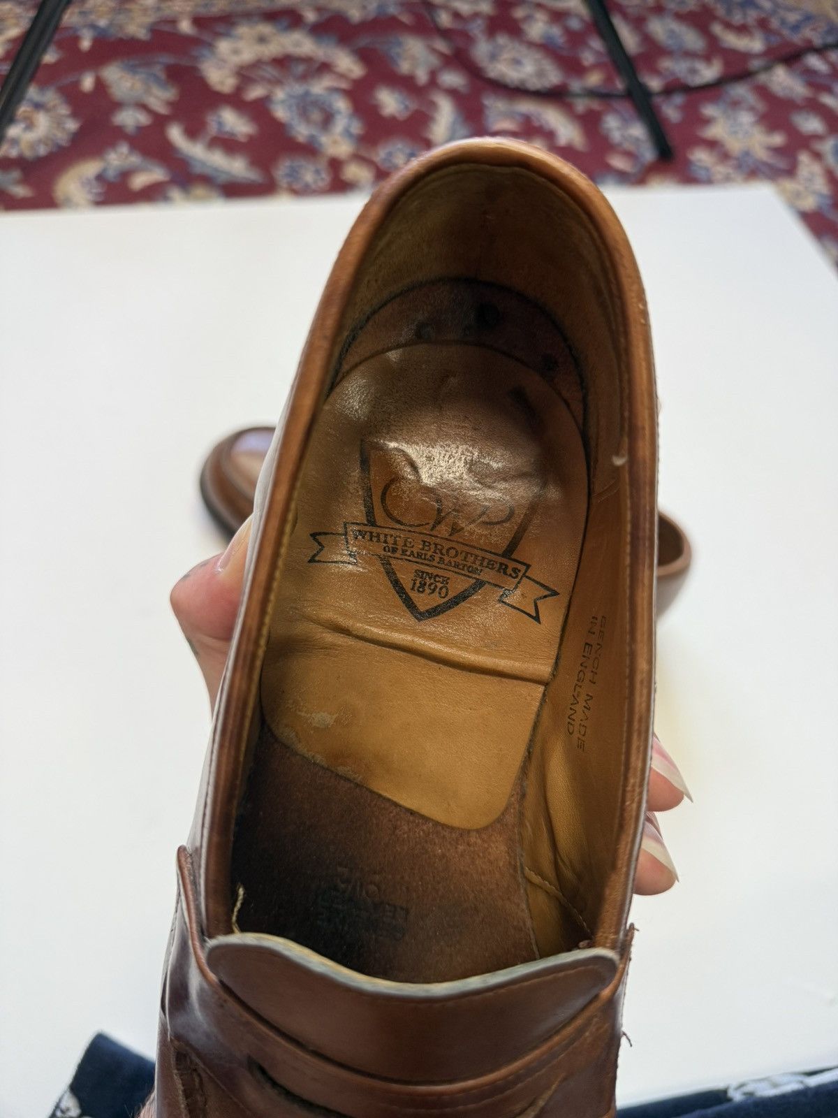 Vintage Rare White Brothers Of Earls Barton made in England Brown Size US 9.5 / EU 42-43 - 9 Thumbnail