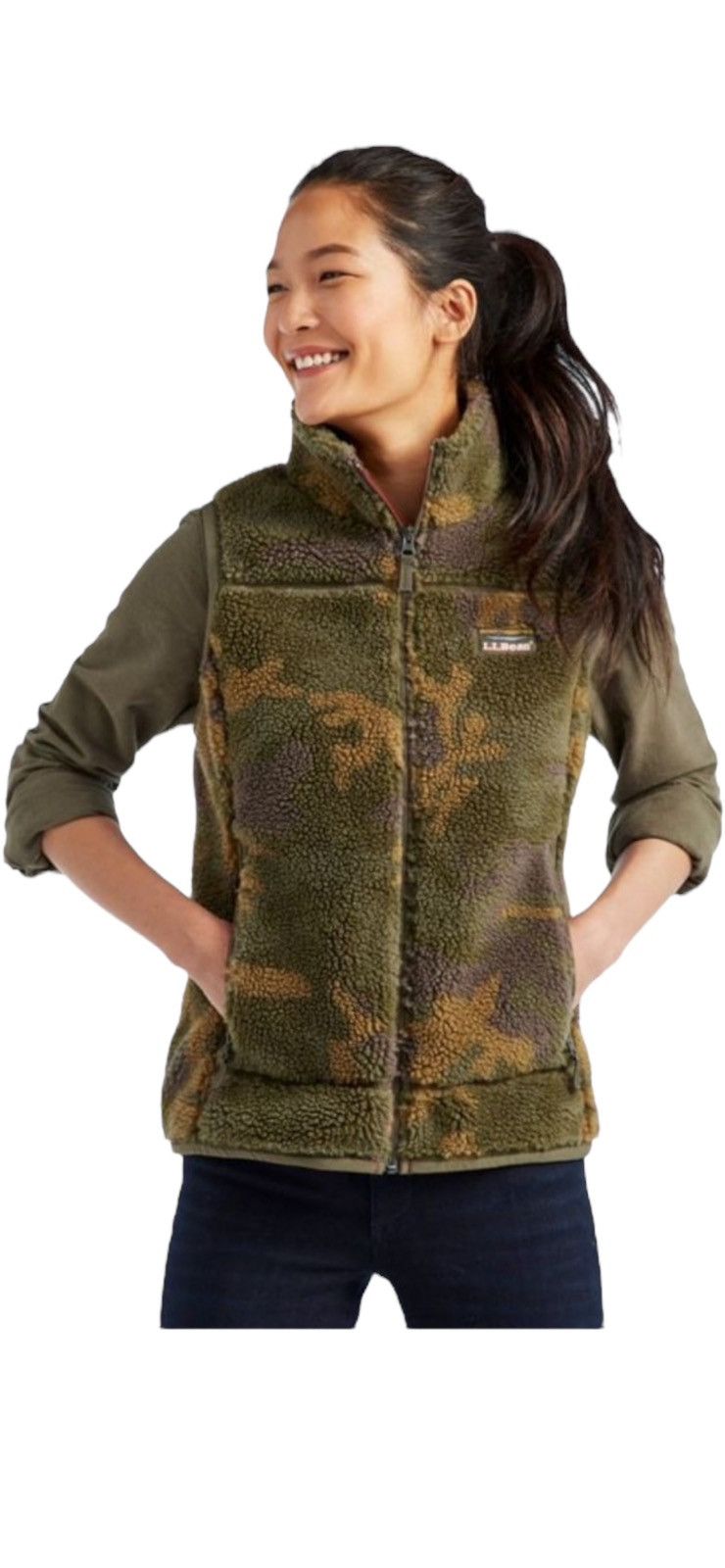 L.L. Bean LL Bean Fleece Camo Zipper Vest L Size Size L / US 10 / IT 46 - 1 Thumbnail