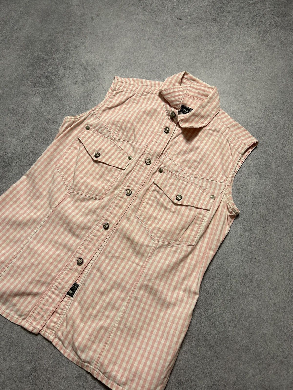Versace Jeans Couture vintage VERSACE JEANS COUTURE signature button up Vests Size S / US 4 / IT 40 - 3 Thumbnail
