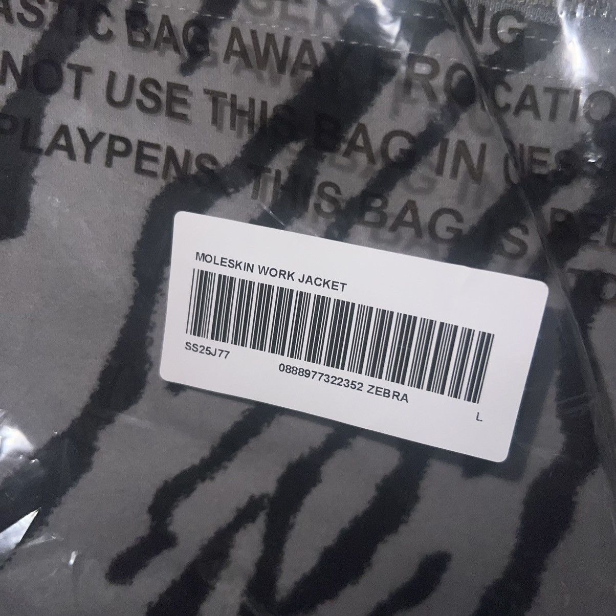 Supreme Supreme Moleskin Work Jacket SS25 Zebra Size: Large Size US L / EU 52-54 / 3 - 5 Thumbnail