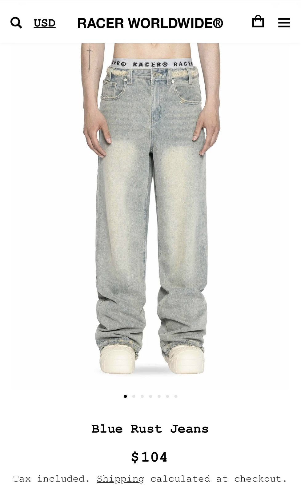 Racer Worldwide Racer World wide blue rust jeans Size US 34 / EU 50 - 10 Thumbnail