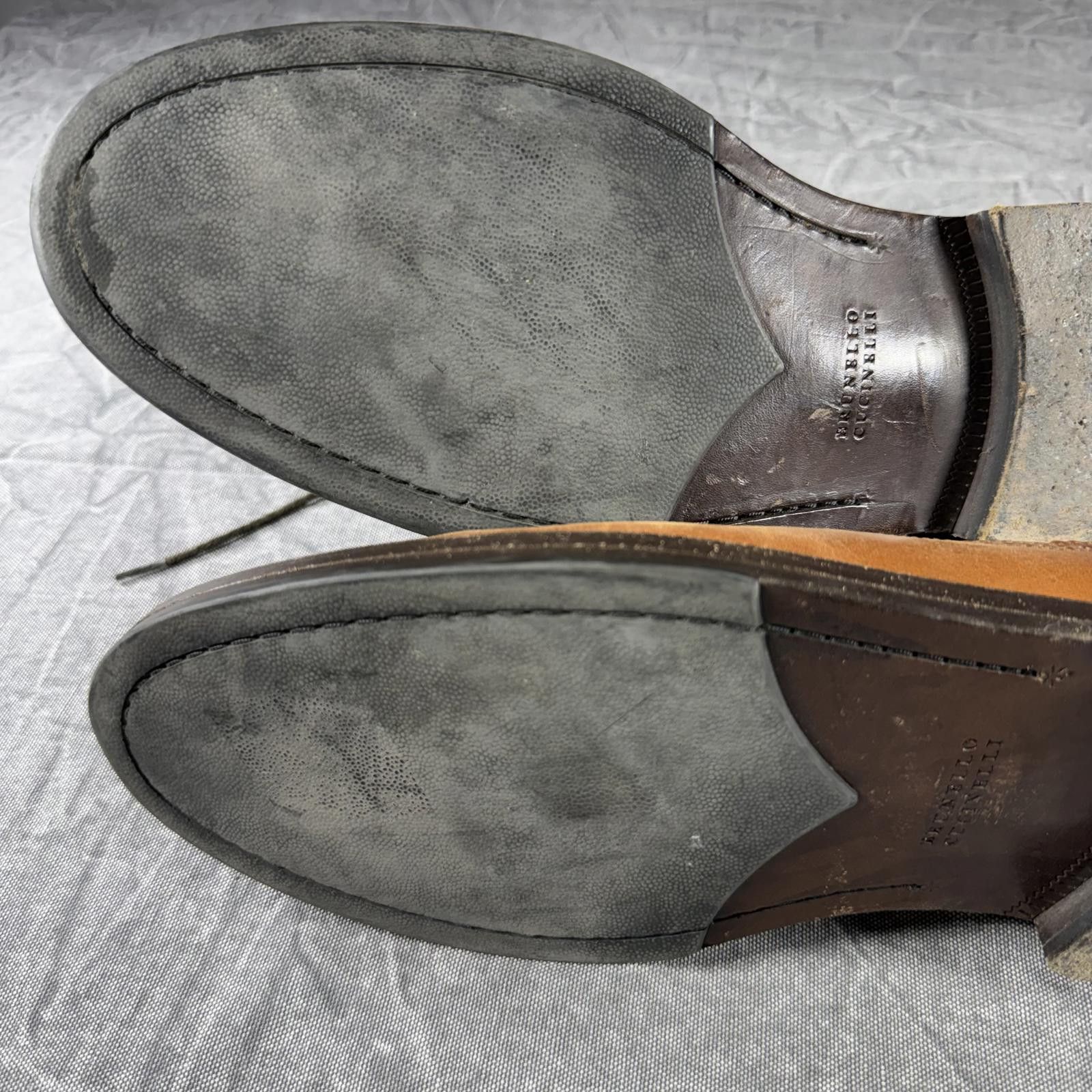Unknown London Men's Classic Brown Leather Wingtip Boots Size US 9 / EU 42 - 7 Thumbnail