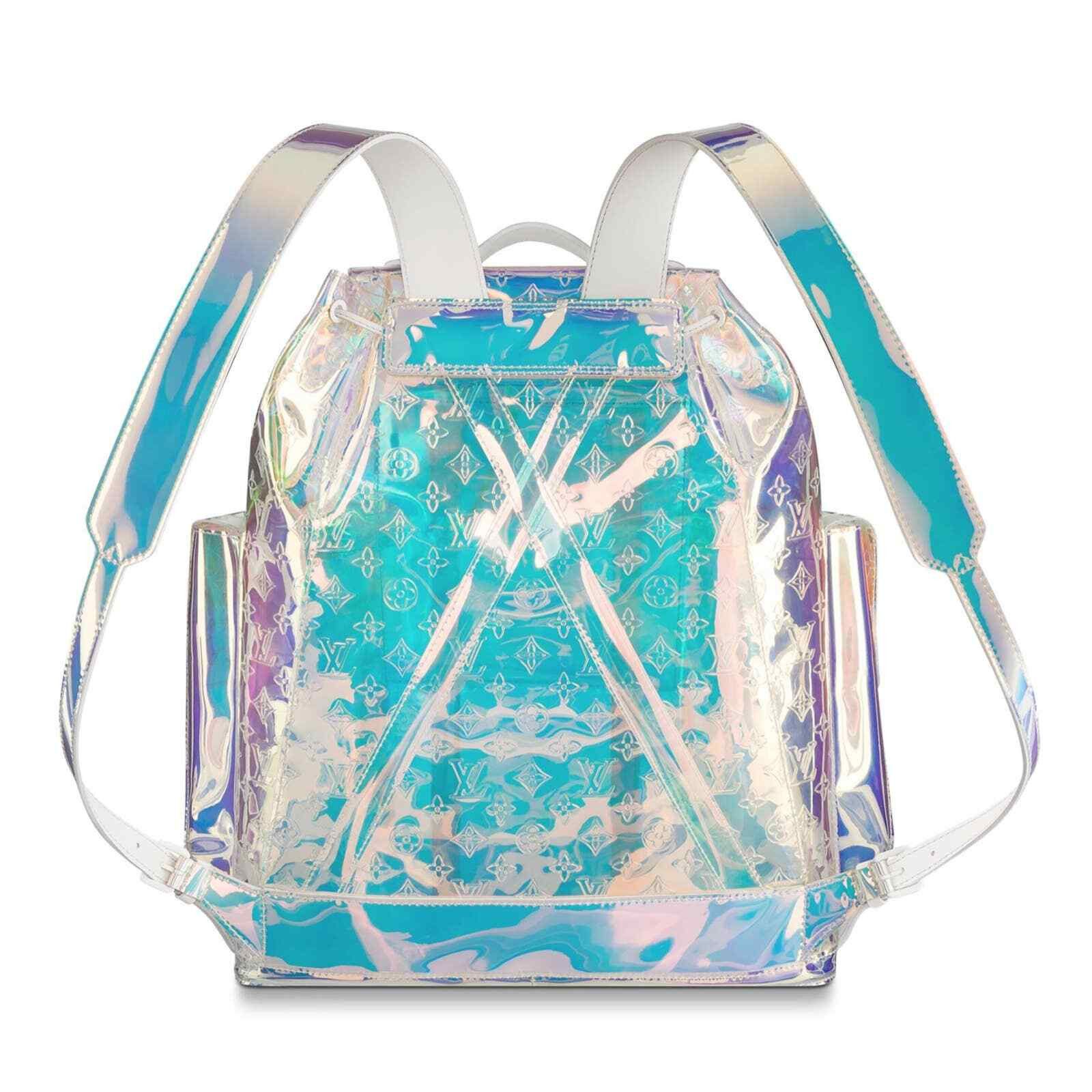 Louis Vuitton Louis Vuitton Iridescent Monogram PVC Logo Backpack Bag Size ONE SIZE - 10 Thumbnail