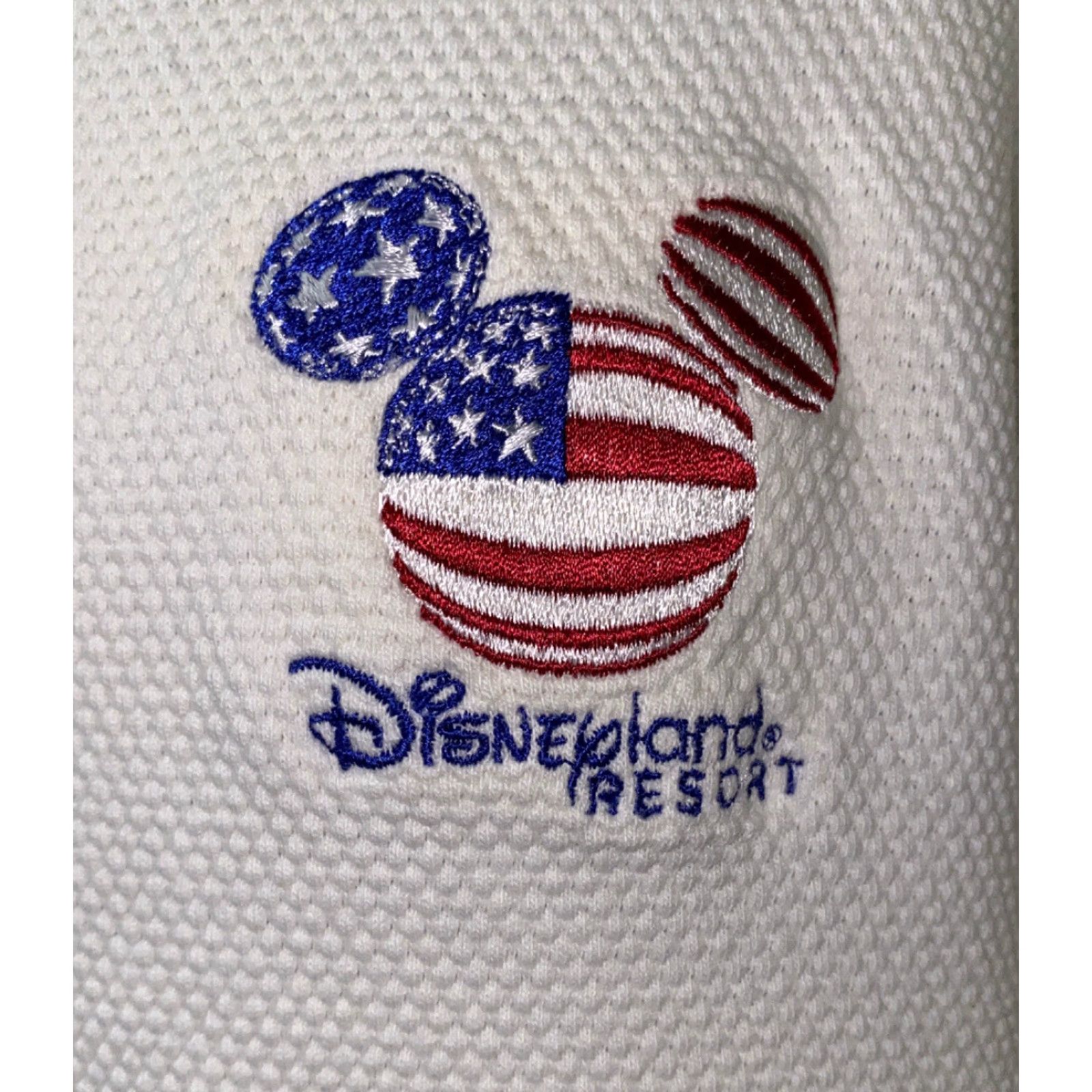 Vintage Disneyland Resort Mens Ivory Golf Polo Shirt M Cotton Size US M / EU 48-50 / 2 - 3 Thumbnail