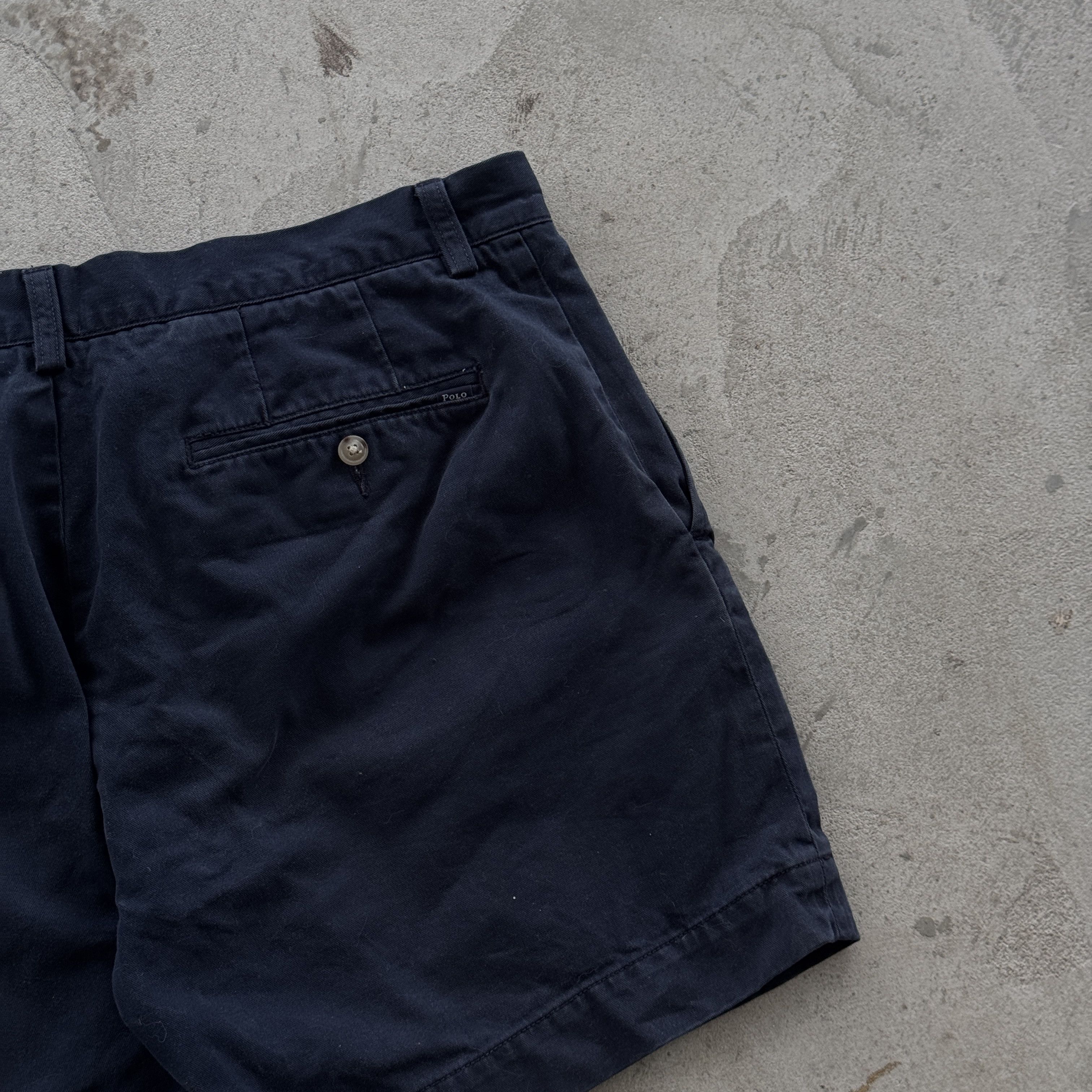 Polo Ralph Lauren Polo Ralph Lauren Vintage Chino Shorts Navy Blue Size 34 Size US 34 / EU 50 - 3 Thumbnail
